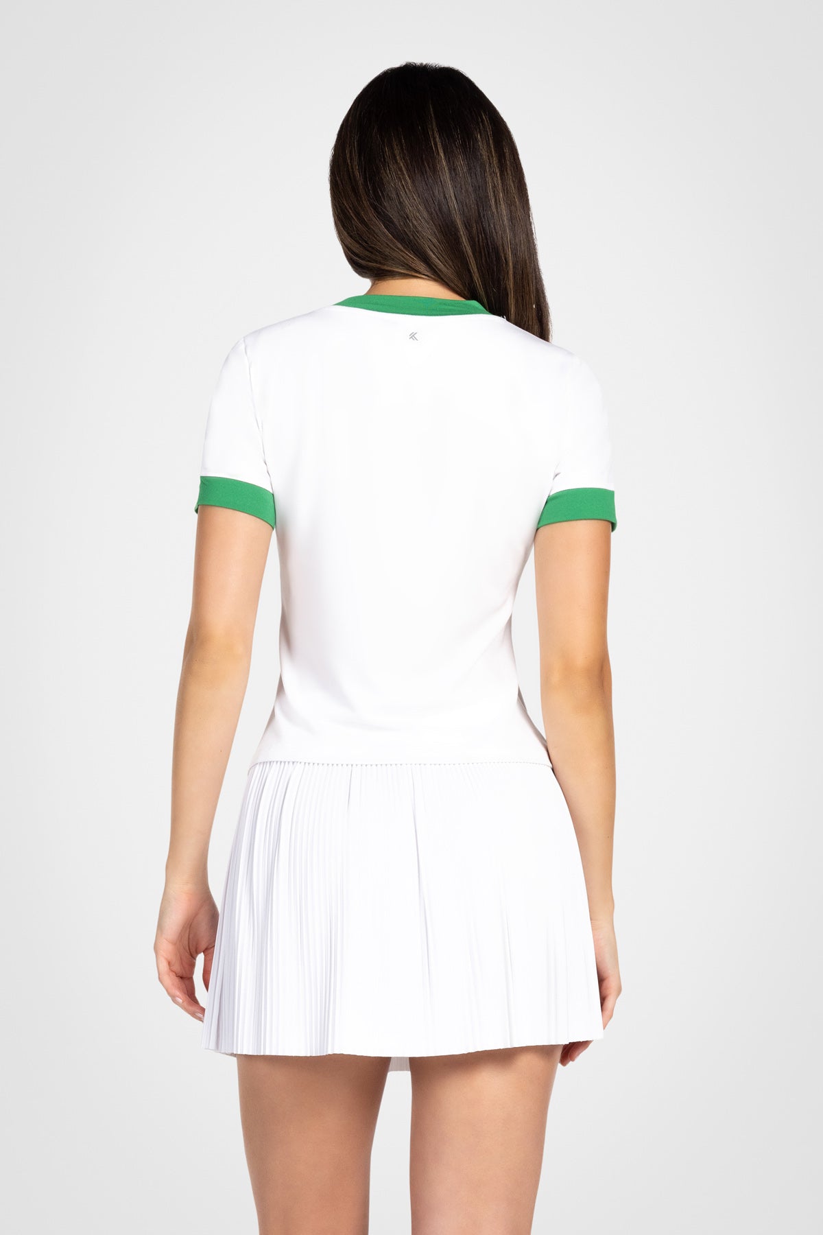 T-shirt à col en V colorblock