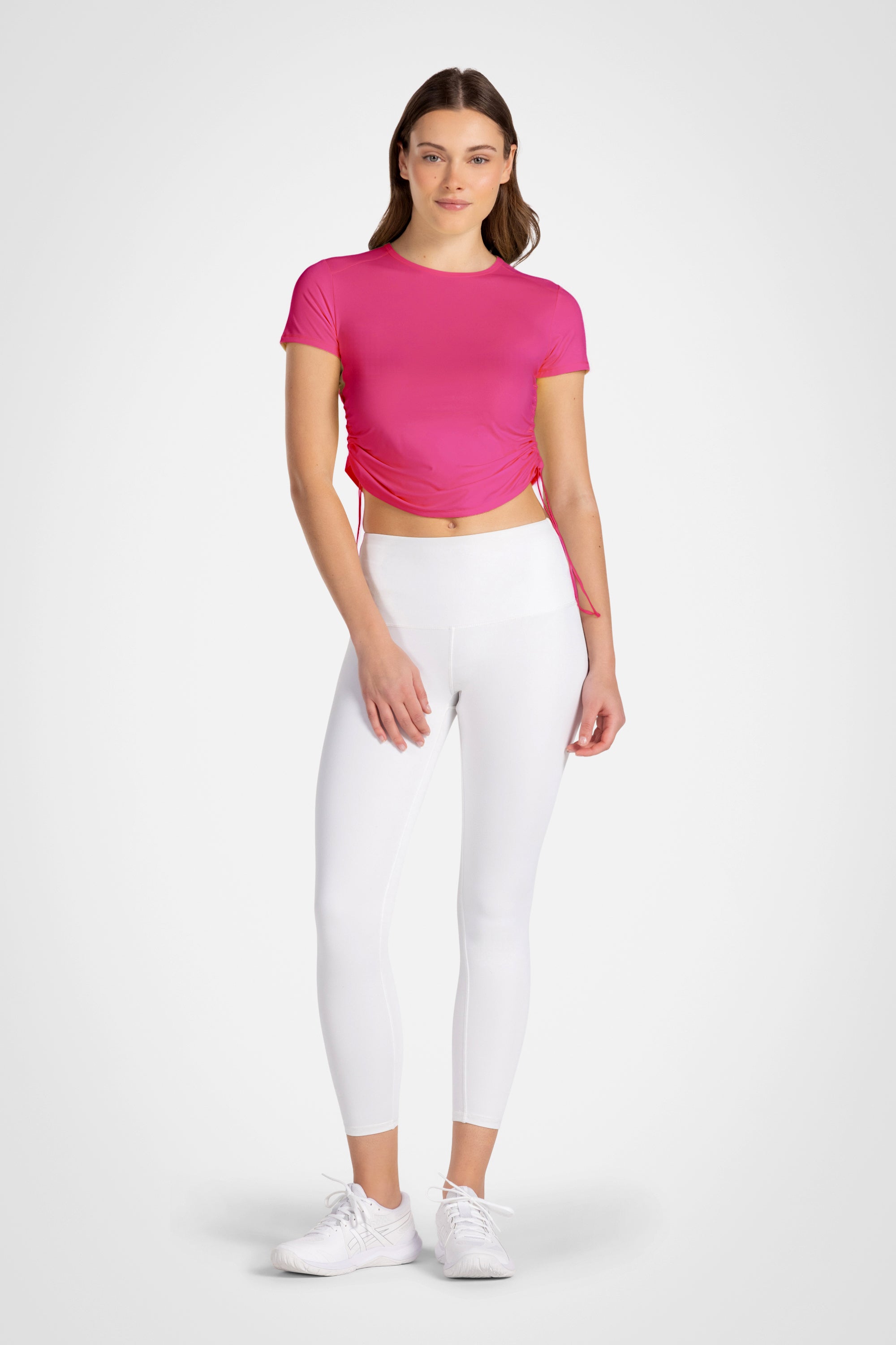 Softgather Side Cinch Crew Tee