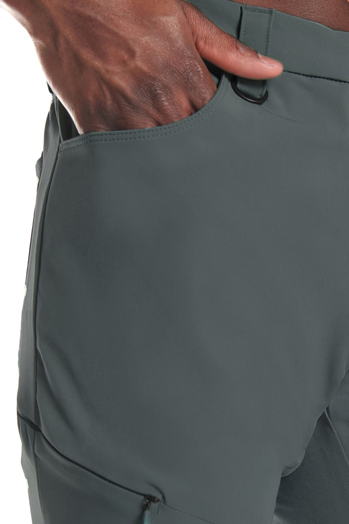 4-Way Woven Pant with Coin Pocket at Waistband Seam