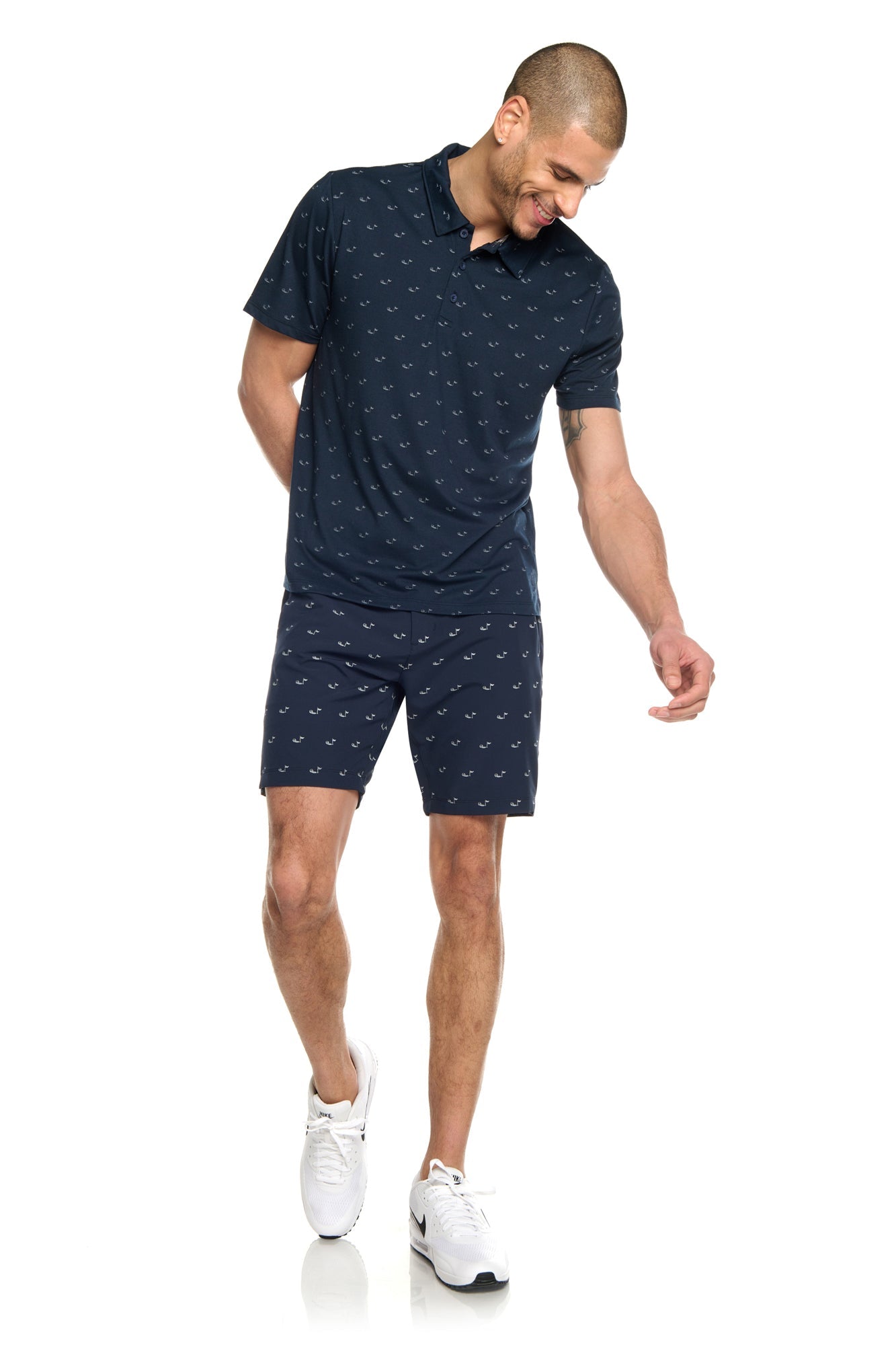 Sky's the Limit Printed Golf Polo