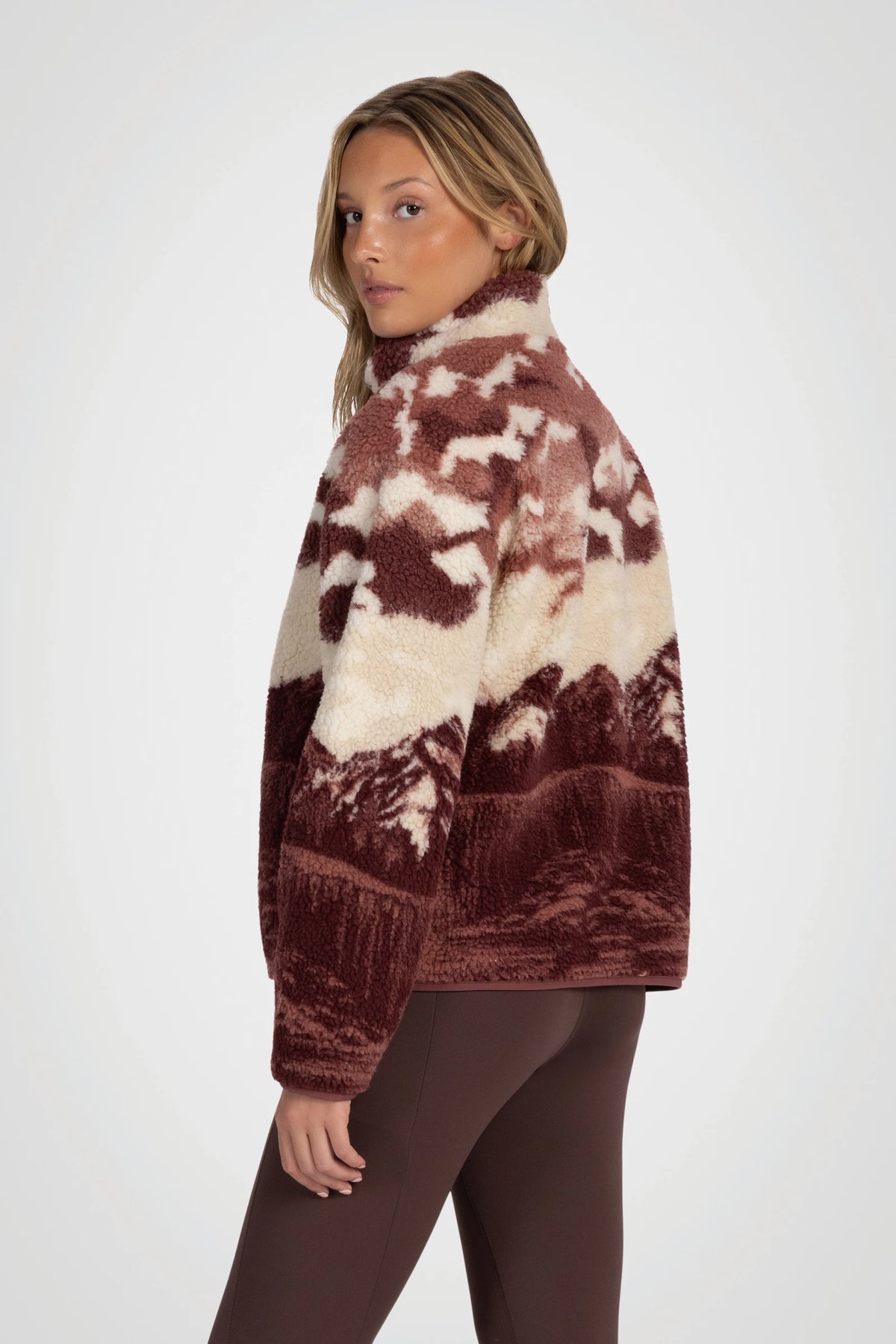Wilderra Printed Sherpa Jacket