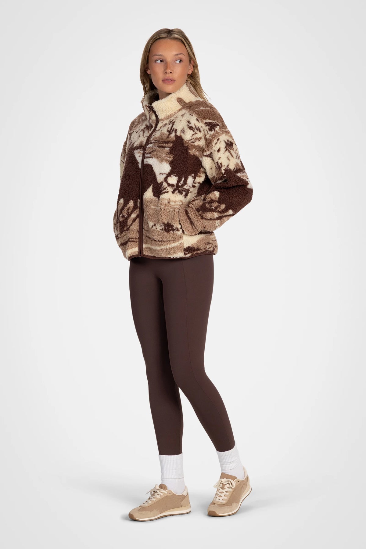 Wilderra Printed Sherpa Jacket