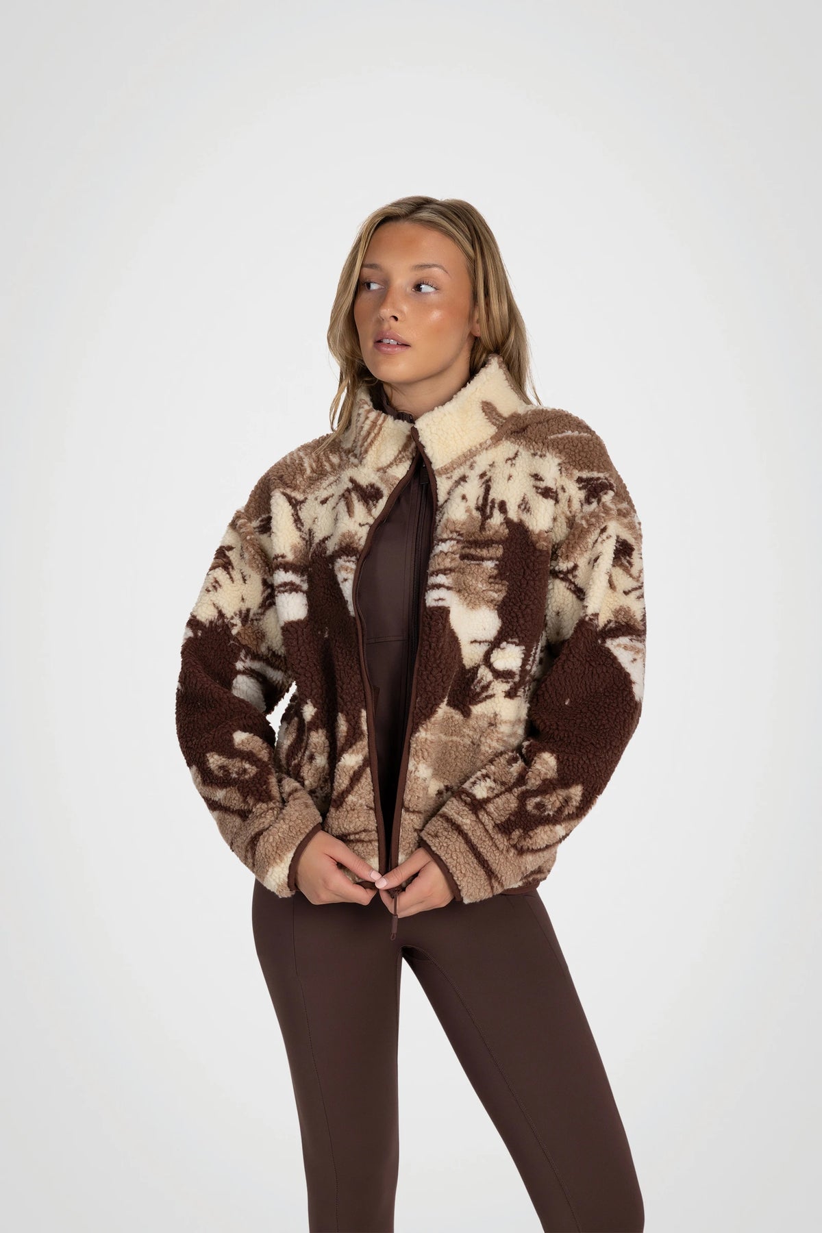 Wilderra Printed Sherpa Jacket