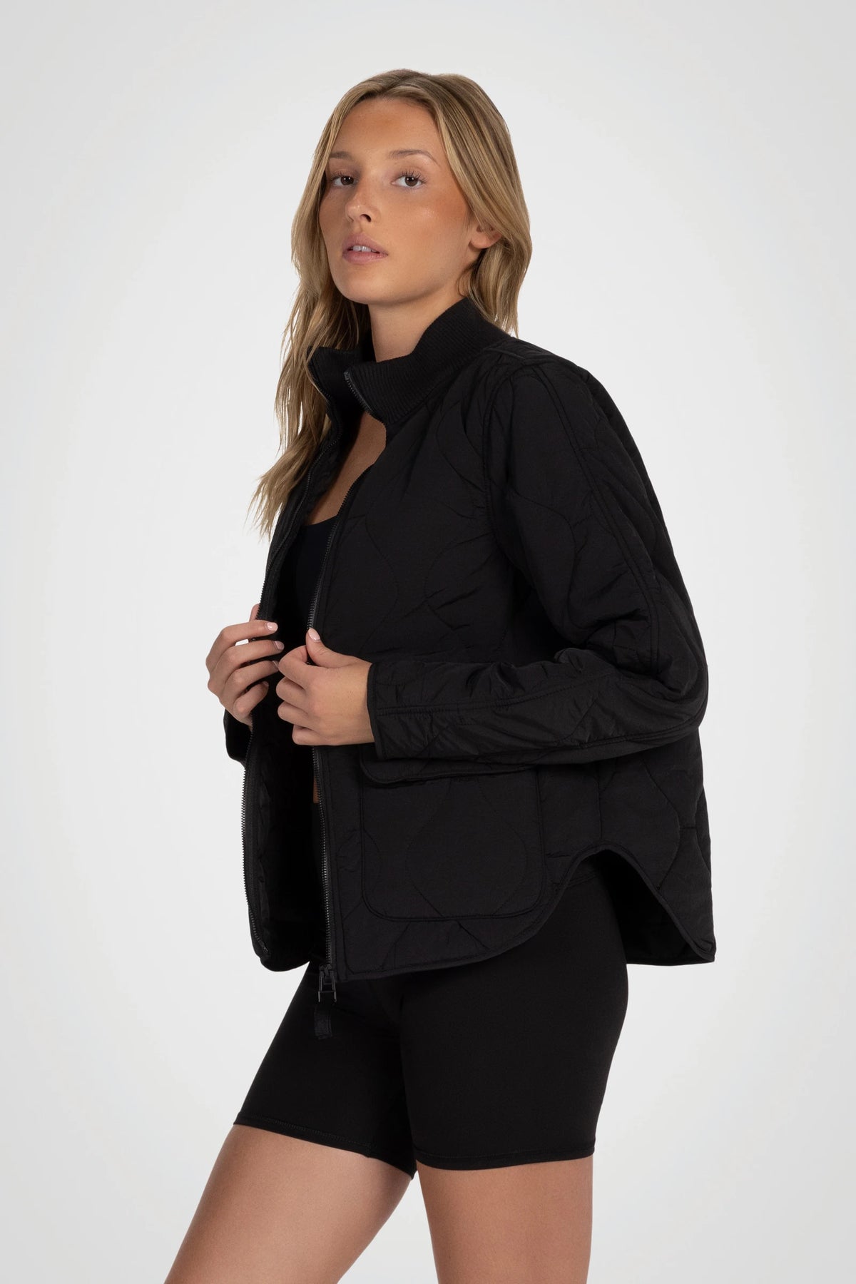 Elowyn Crinkle Quilted Jacket