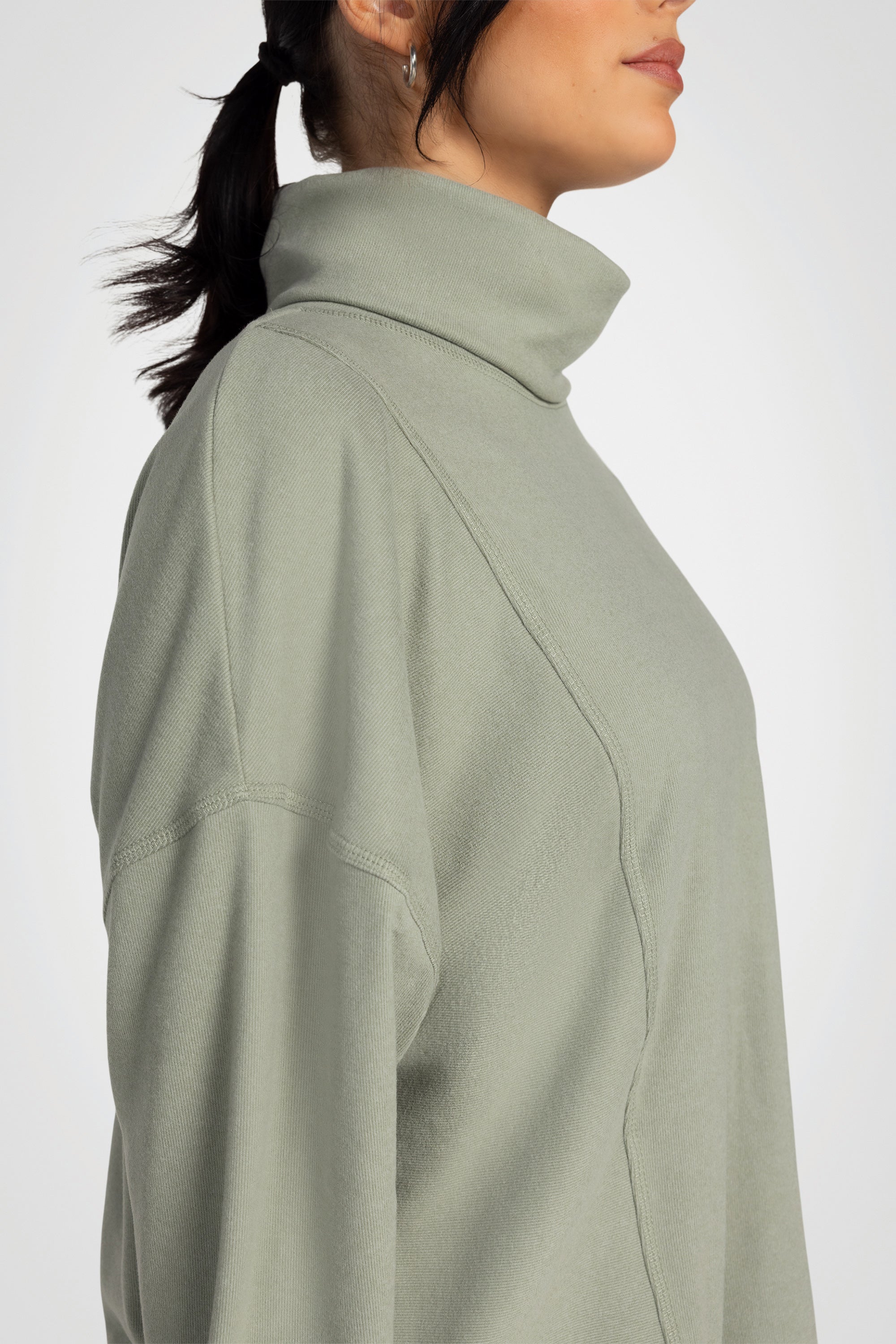 Solace Ribbed Turtleneck Top