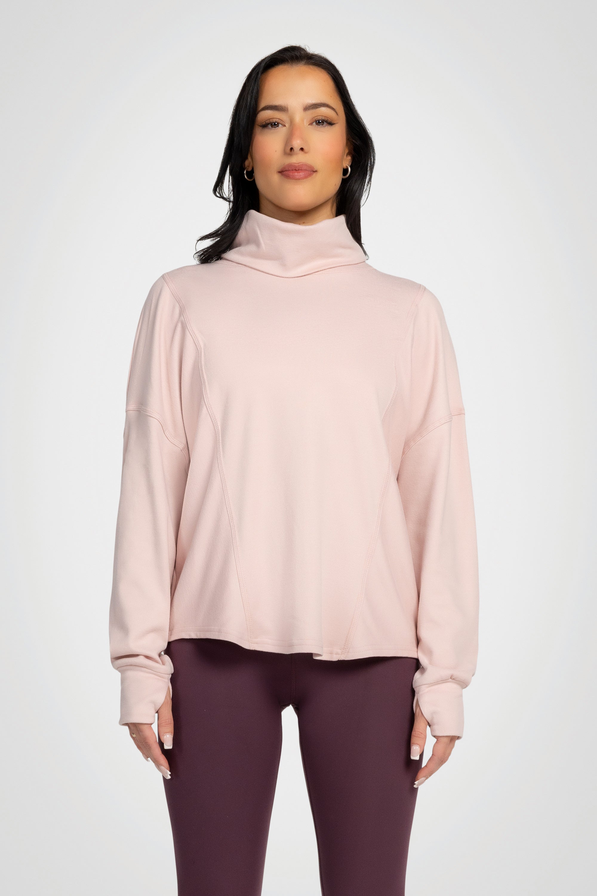 Solace Ribbed Turtleneck Top
