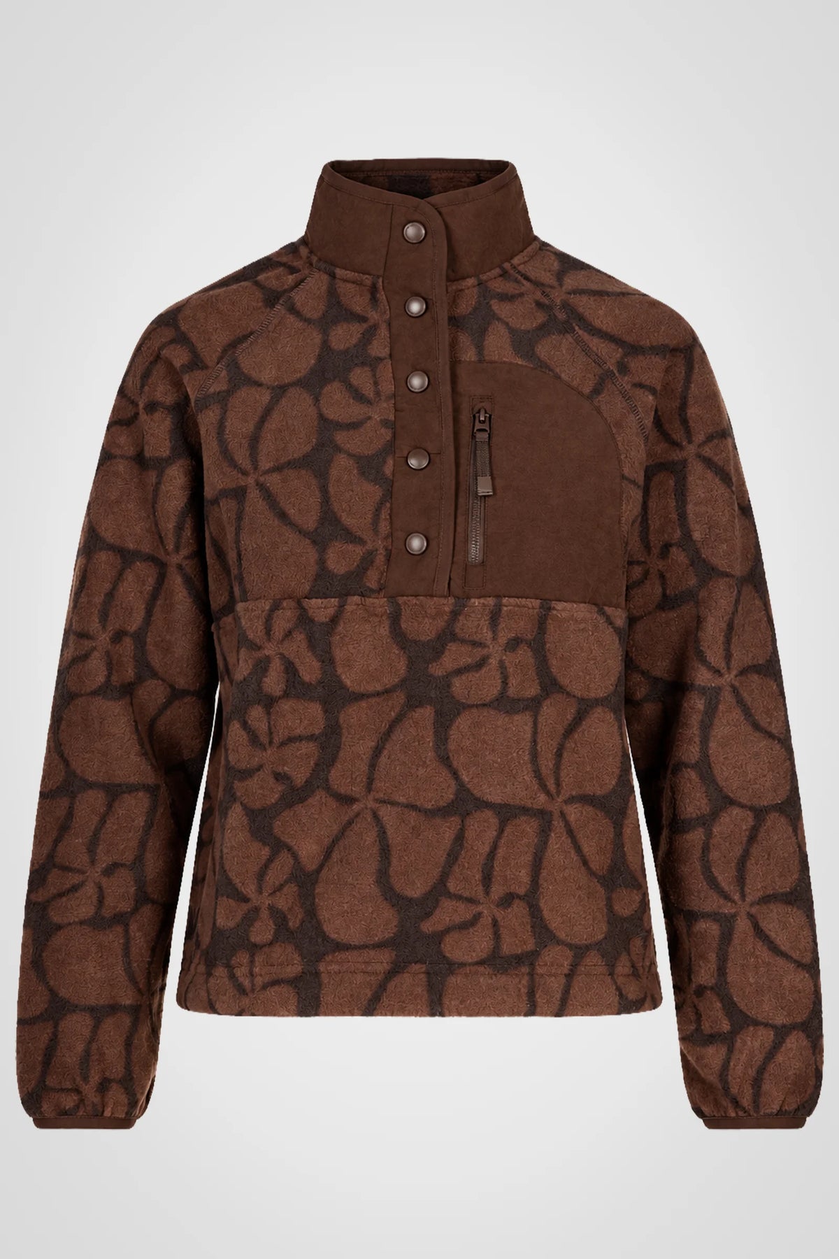 Alverra Printed Polar Fleece Pullover