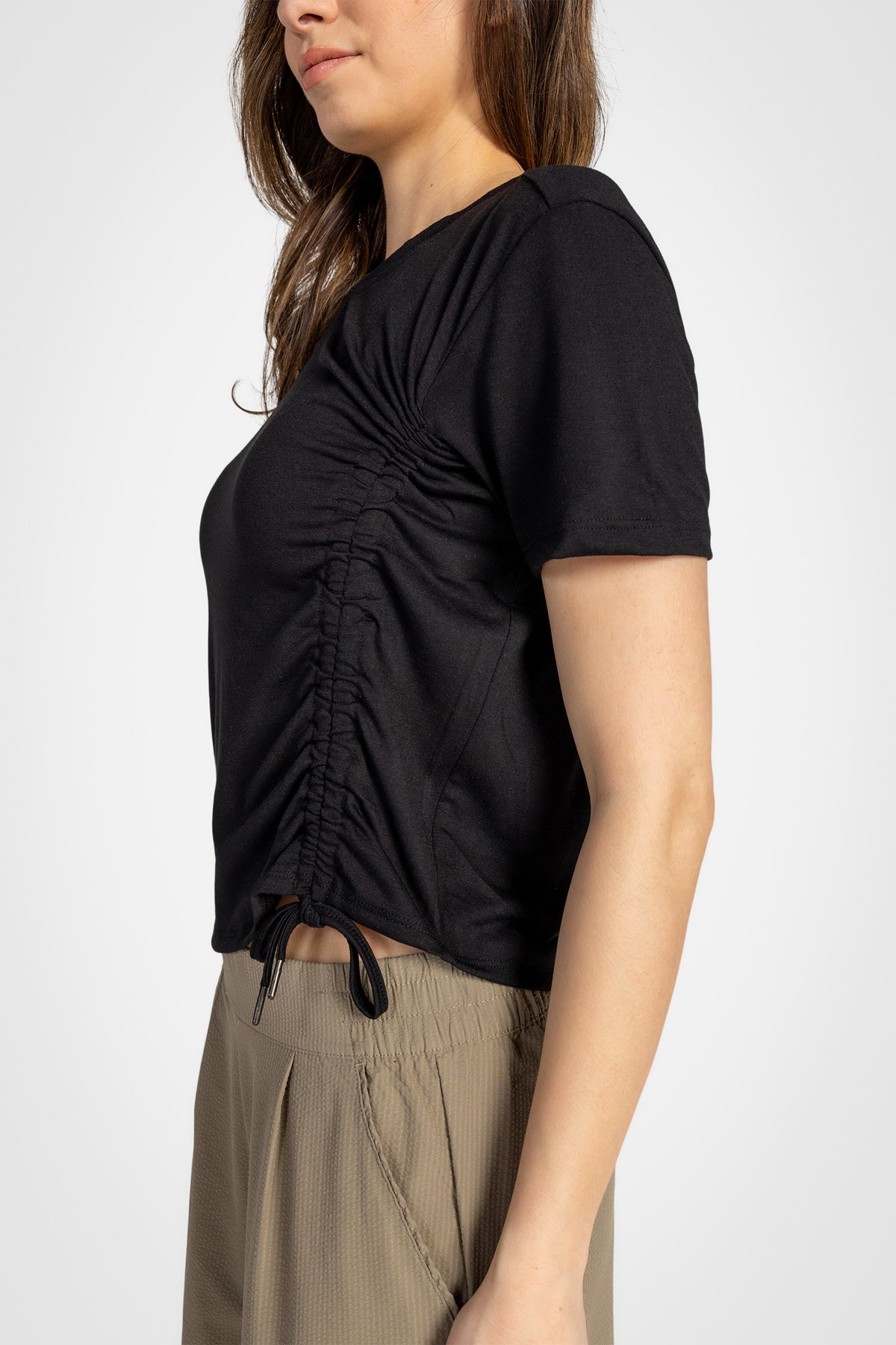 Active Ruched Short Sleeve Top