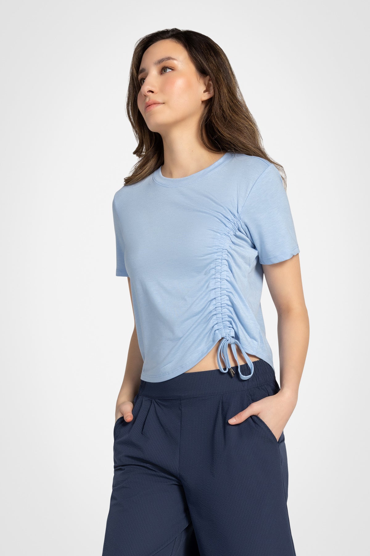 Active Ruched Short Sleeve Top