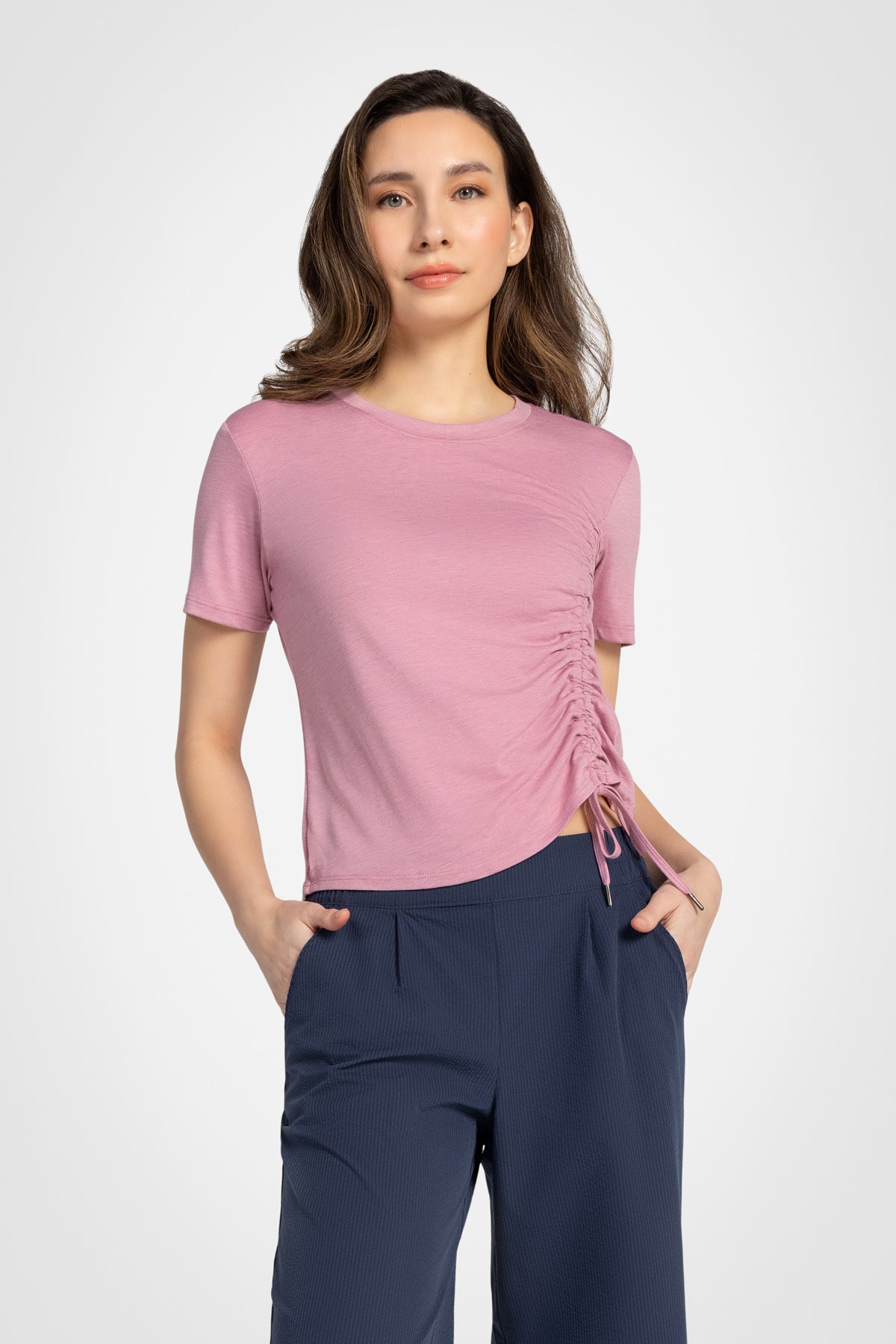 Active Ruched Short Sleeve Top