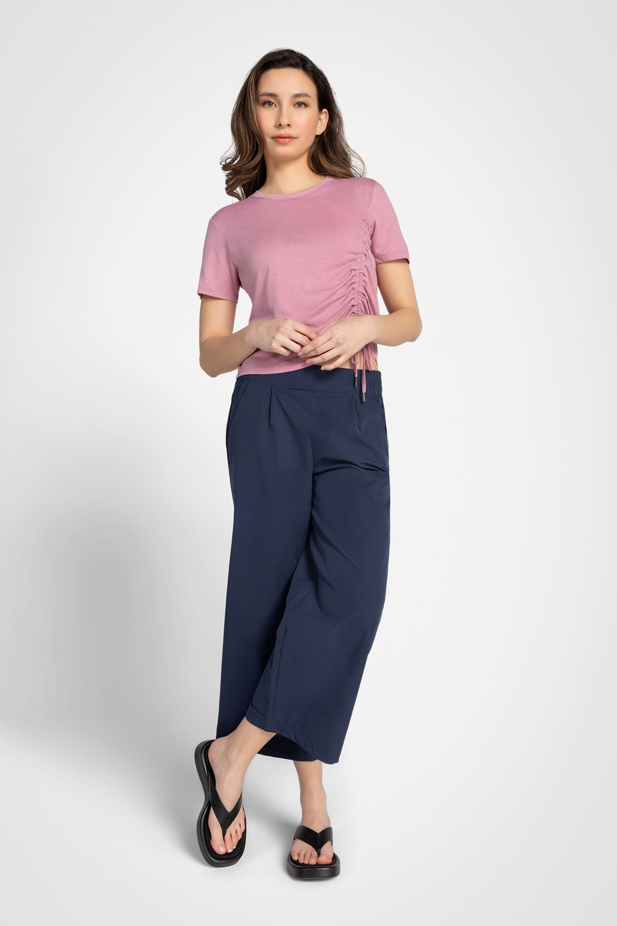 Active Ruched Short Sleeve Top