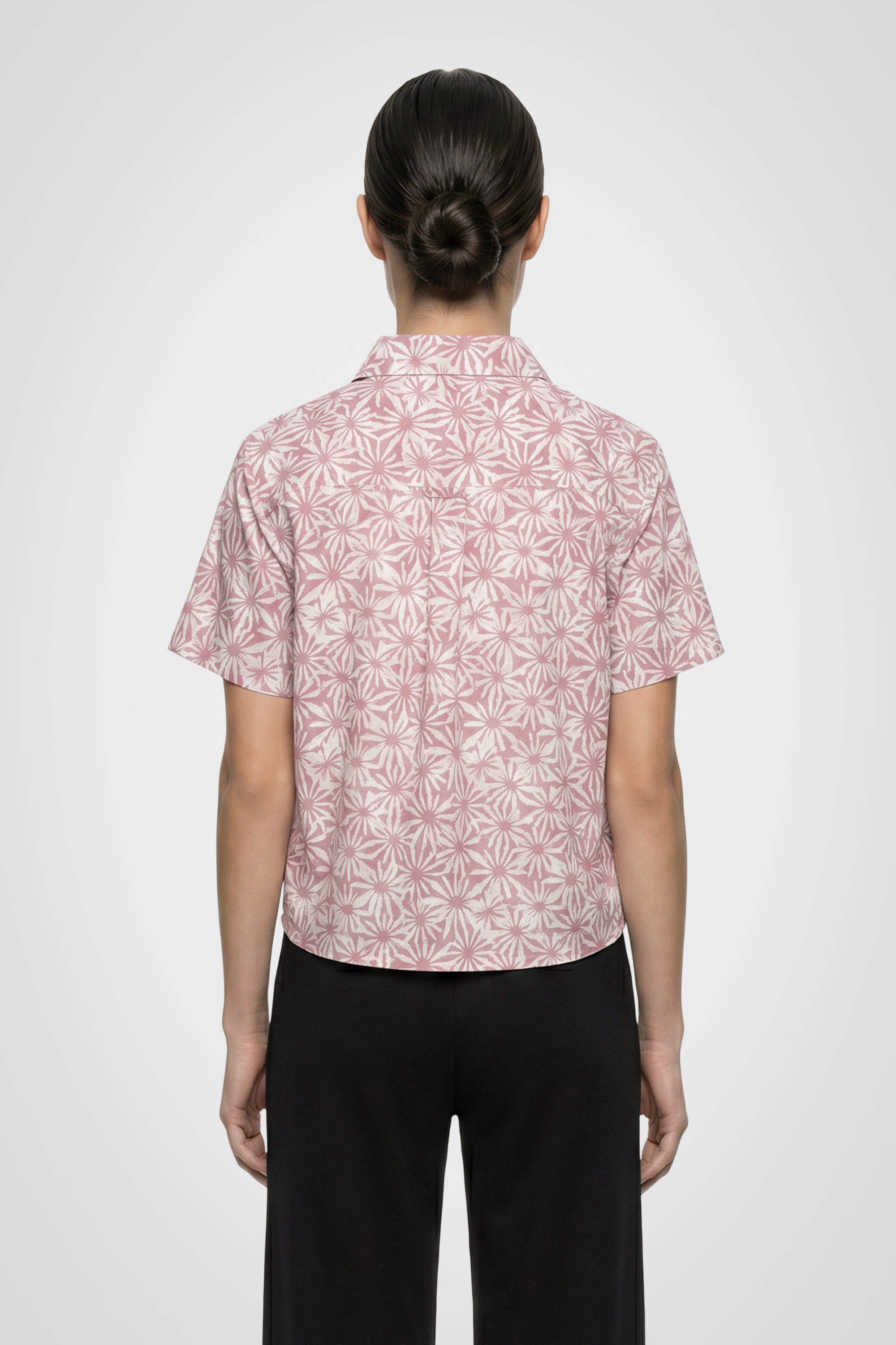 Chemise à manches courtes à imprimé Terra