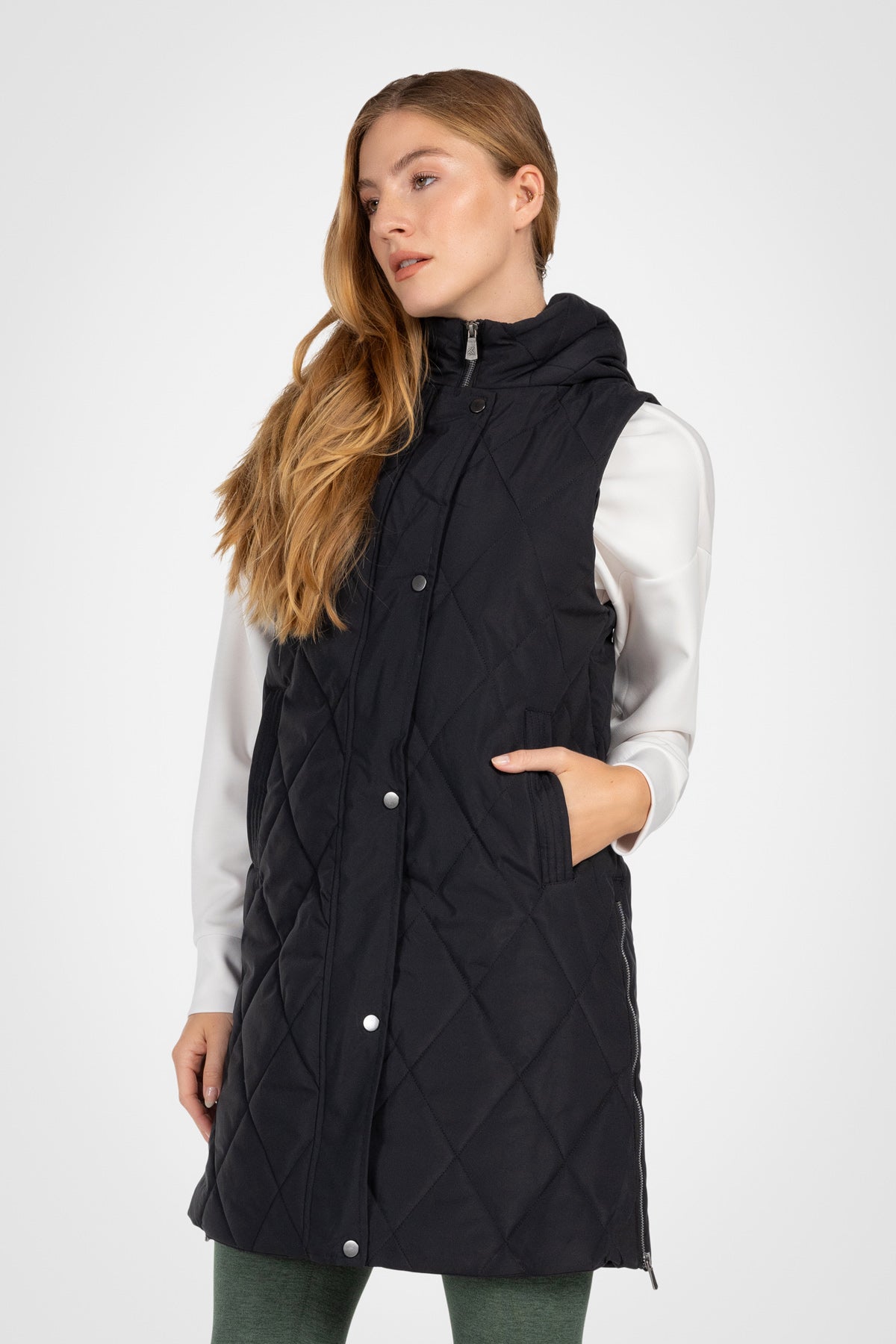 Diamond Long Puffer Vest