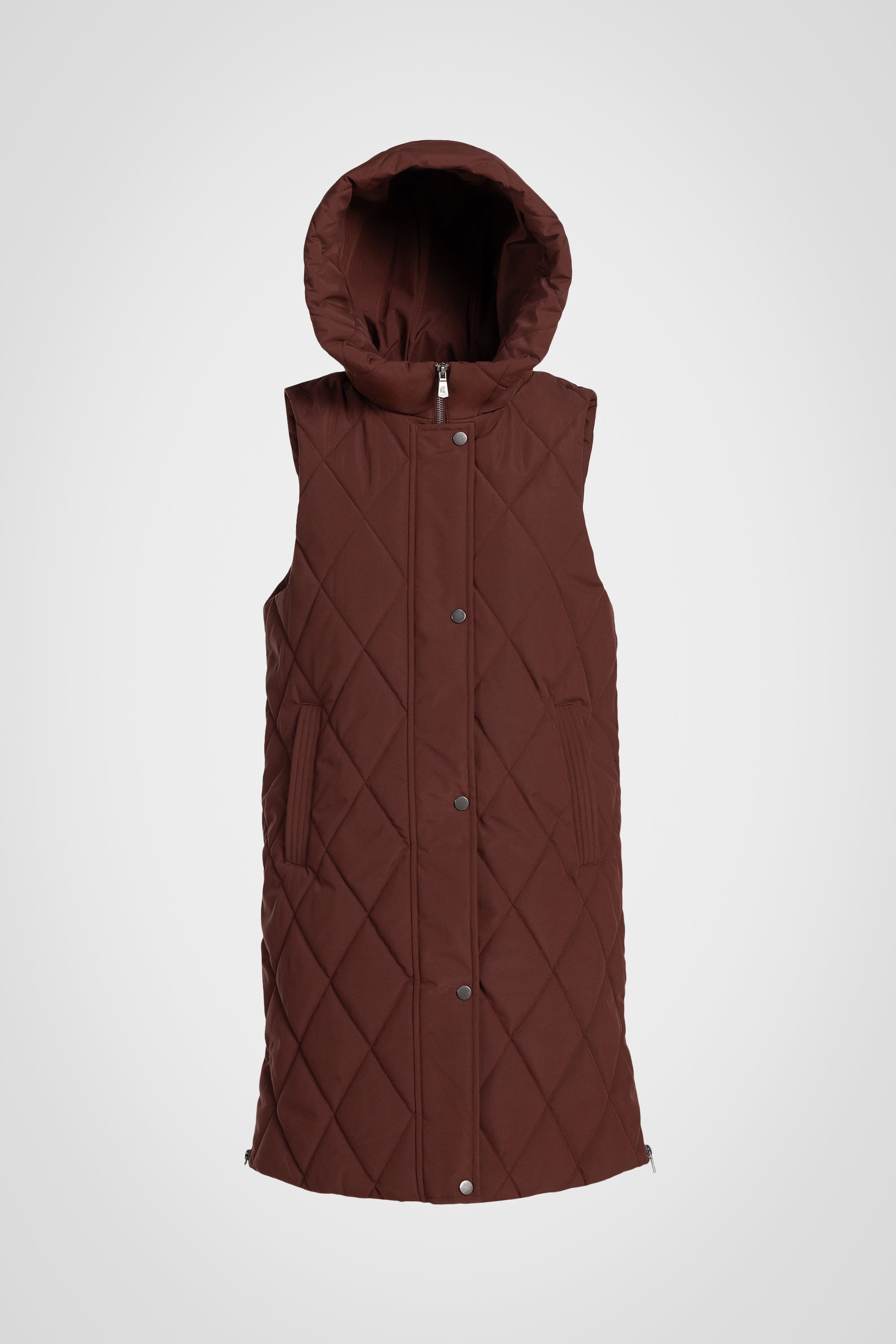 Diamond Long Puffer Vest