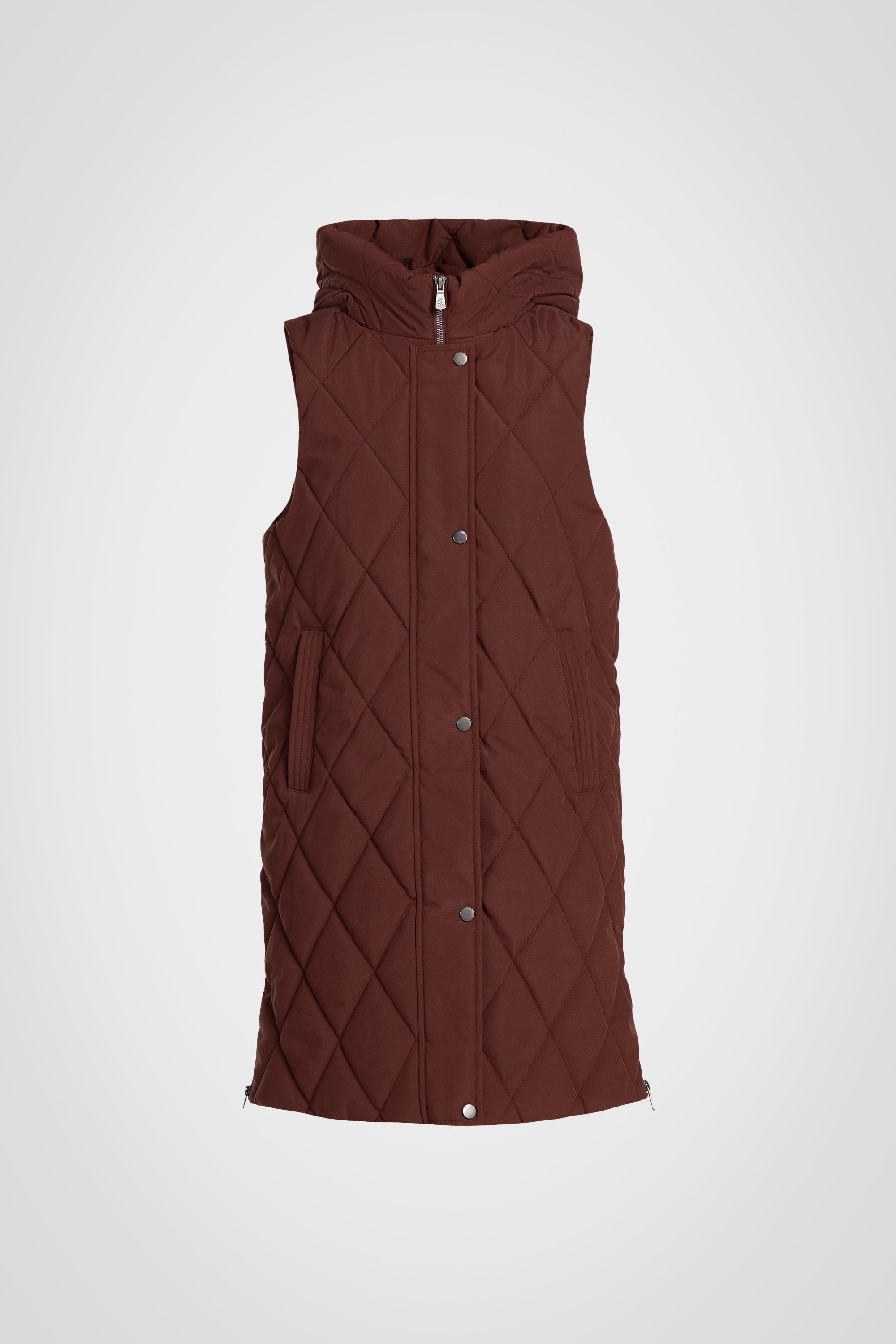 Diamond Long Puffer Vest
