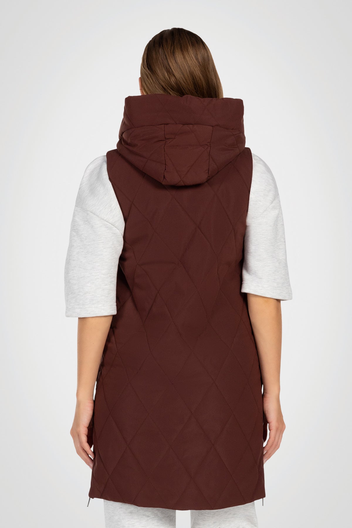 Diamond Long Puffer Vest