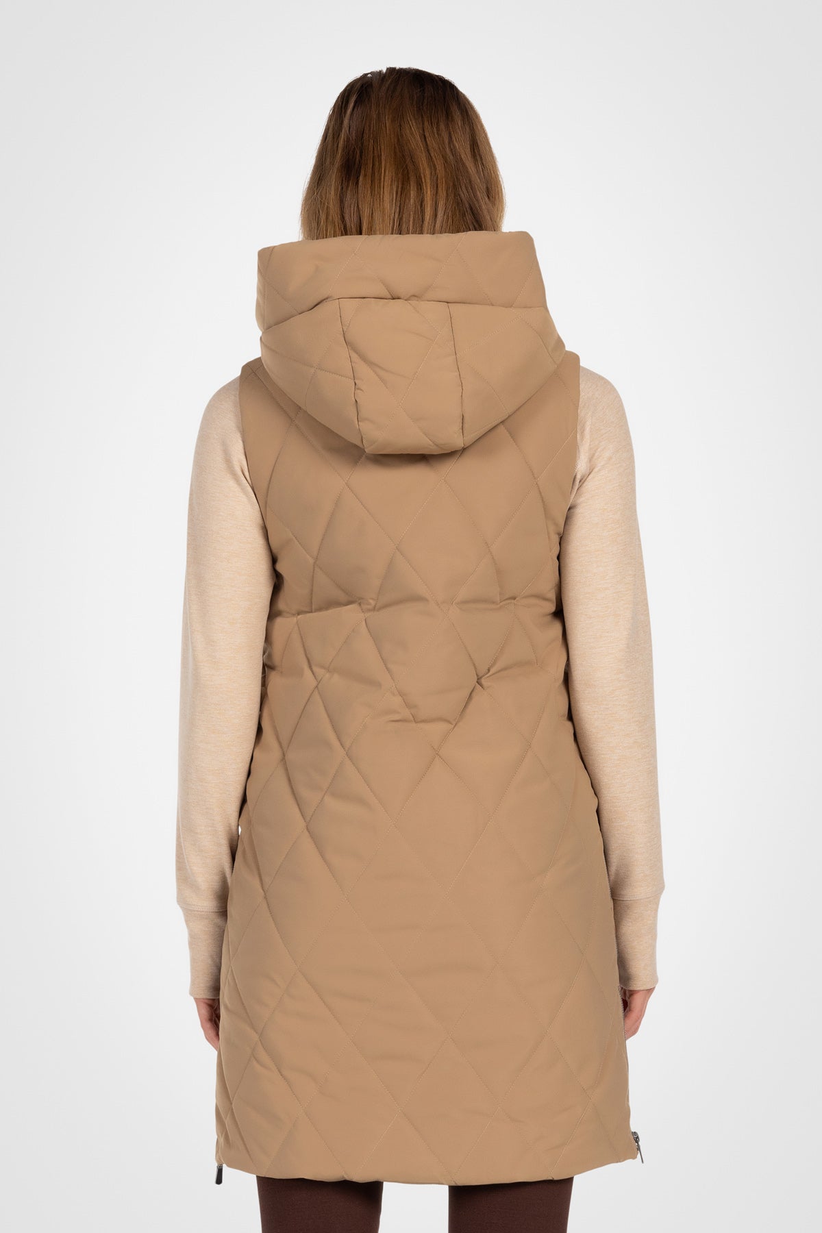 Diamond Long Puffer Vest