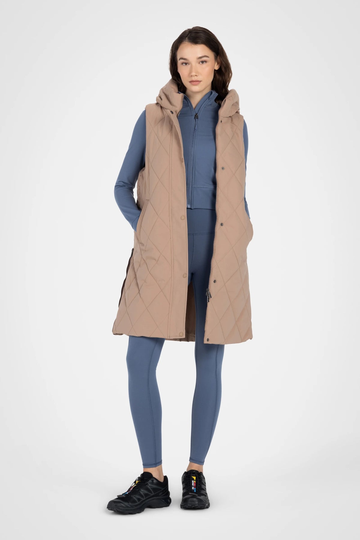 Diamond Long Puffer Vest