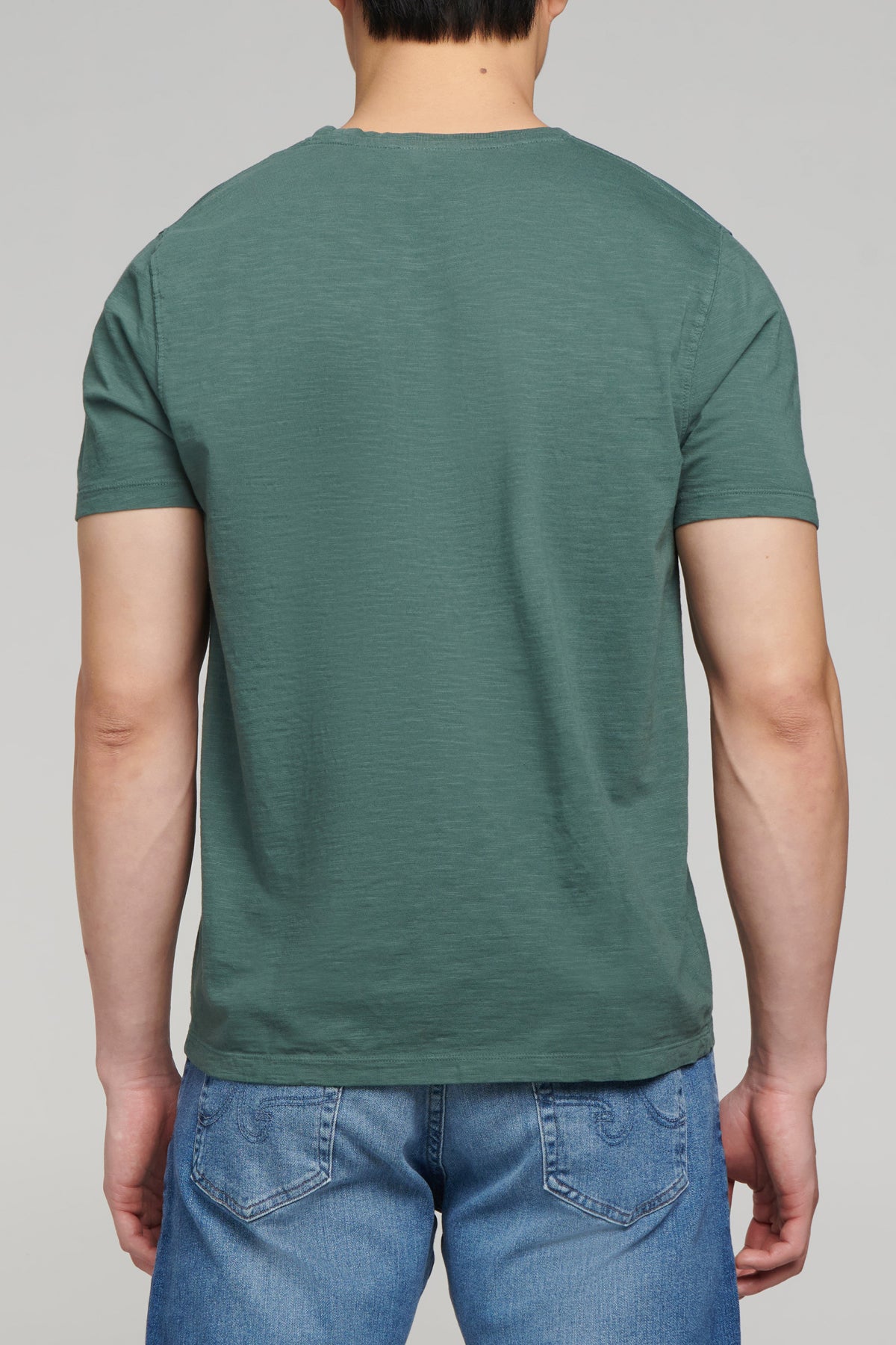 Slub Jersey Crew Neck T Shirt