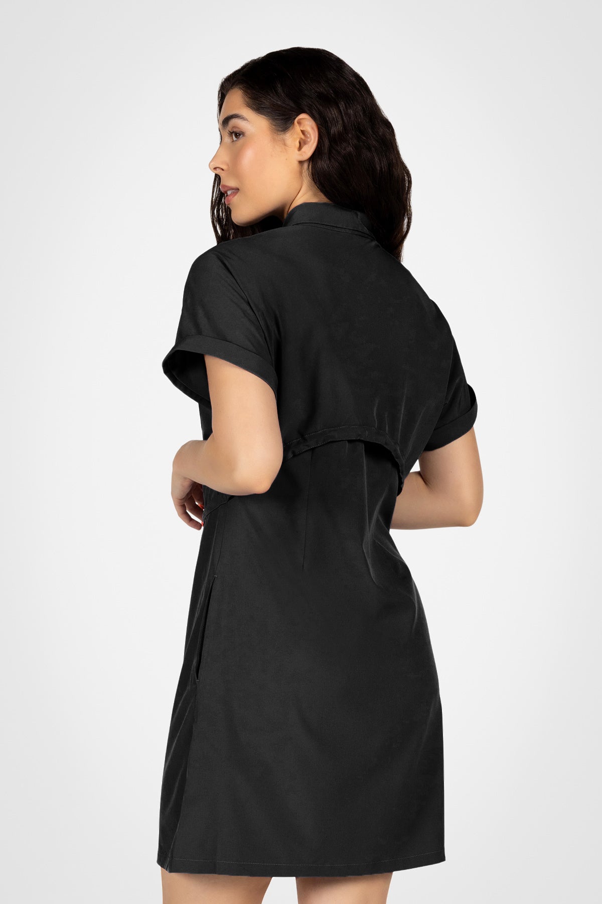 Everyday Zip-Up Shirt Dress