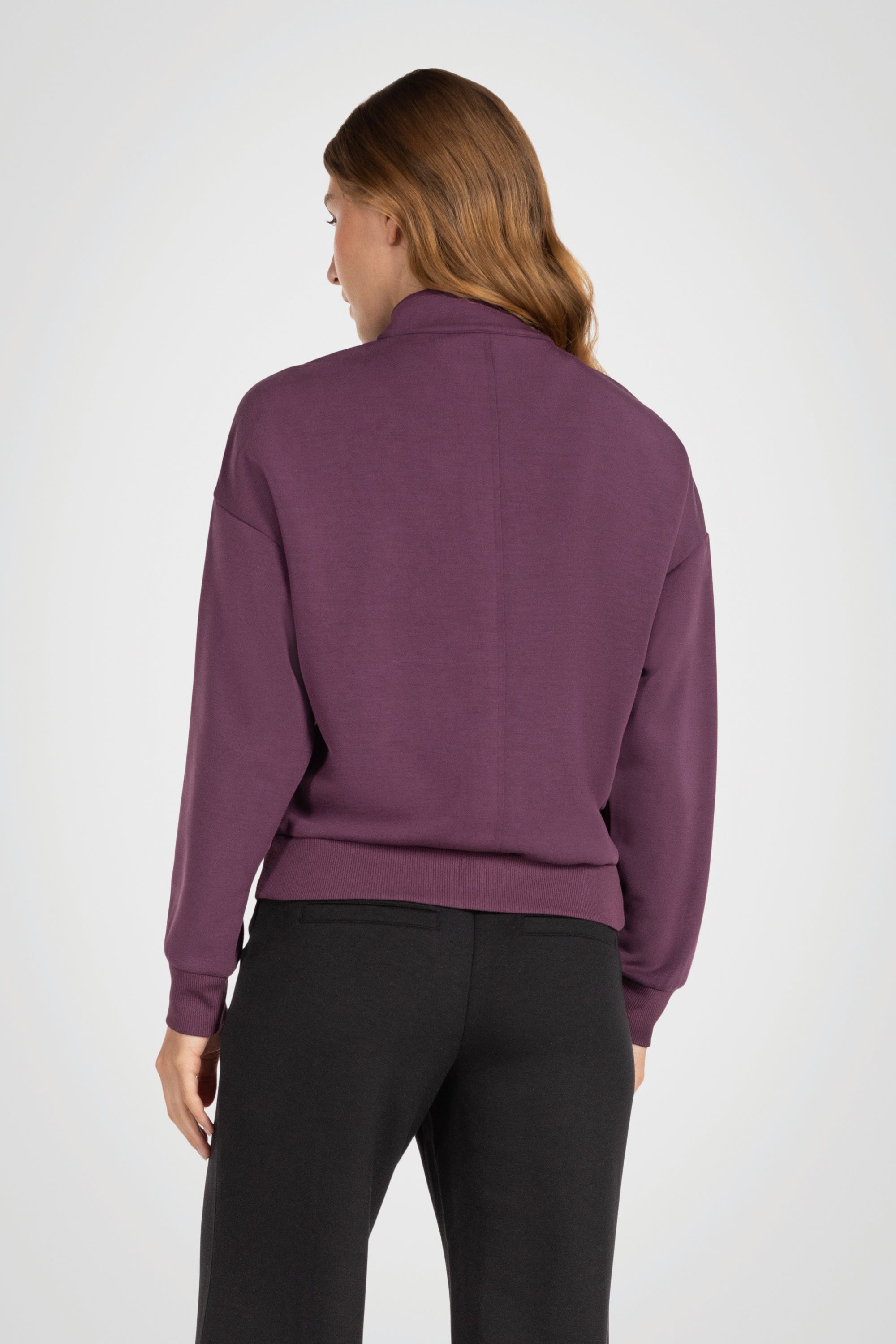 Sanded Modal Mock Neck Pullover