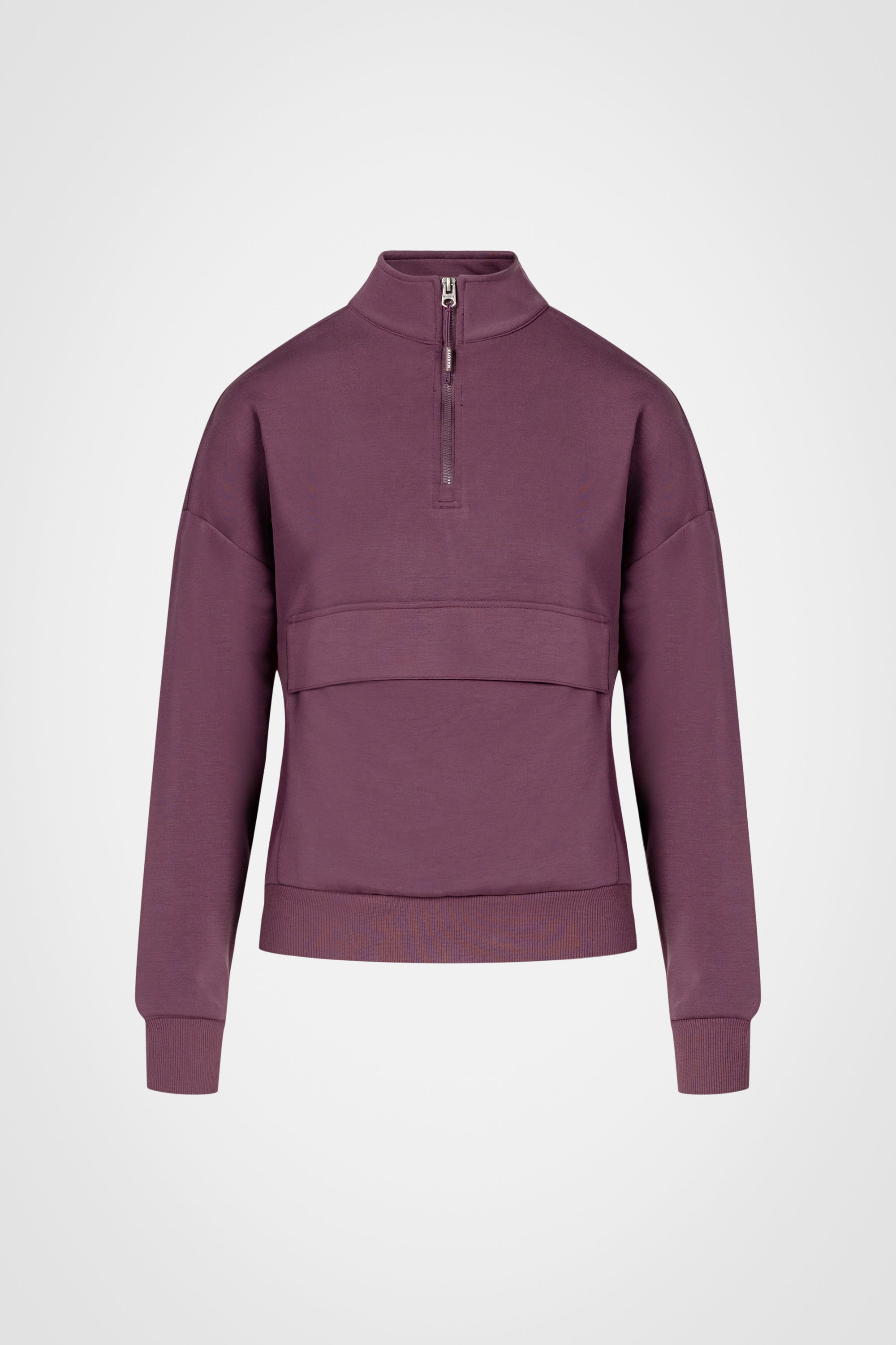 Pull à col montant en modal sablé