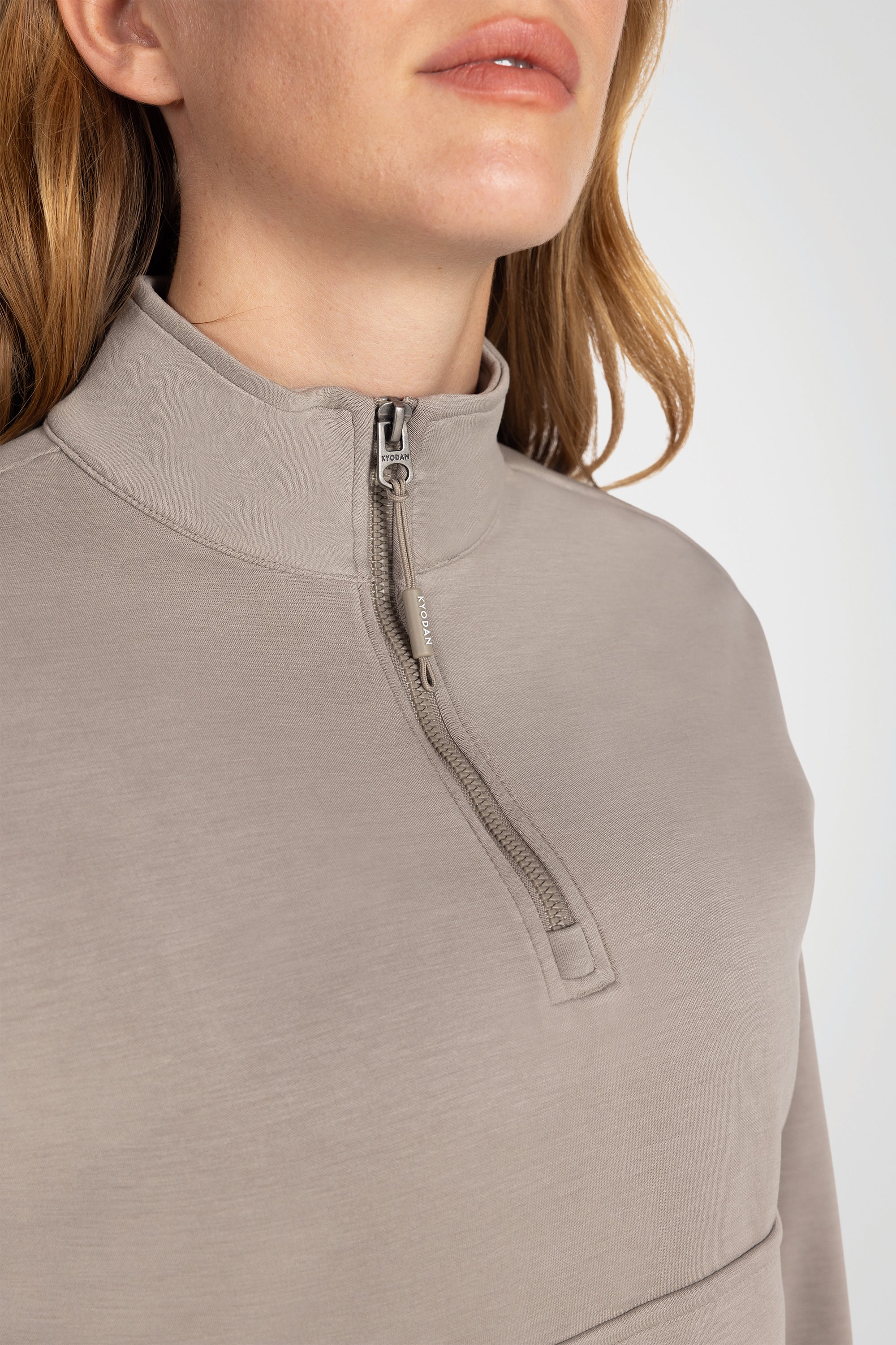 Sanded Modal Mock Neck Pullover