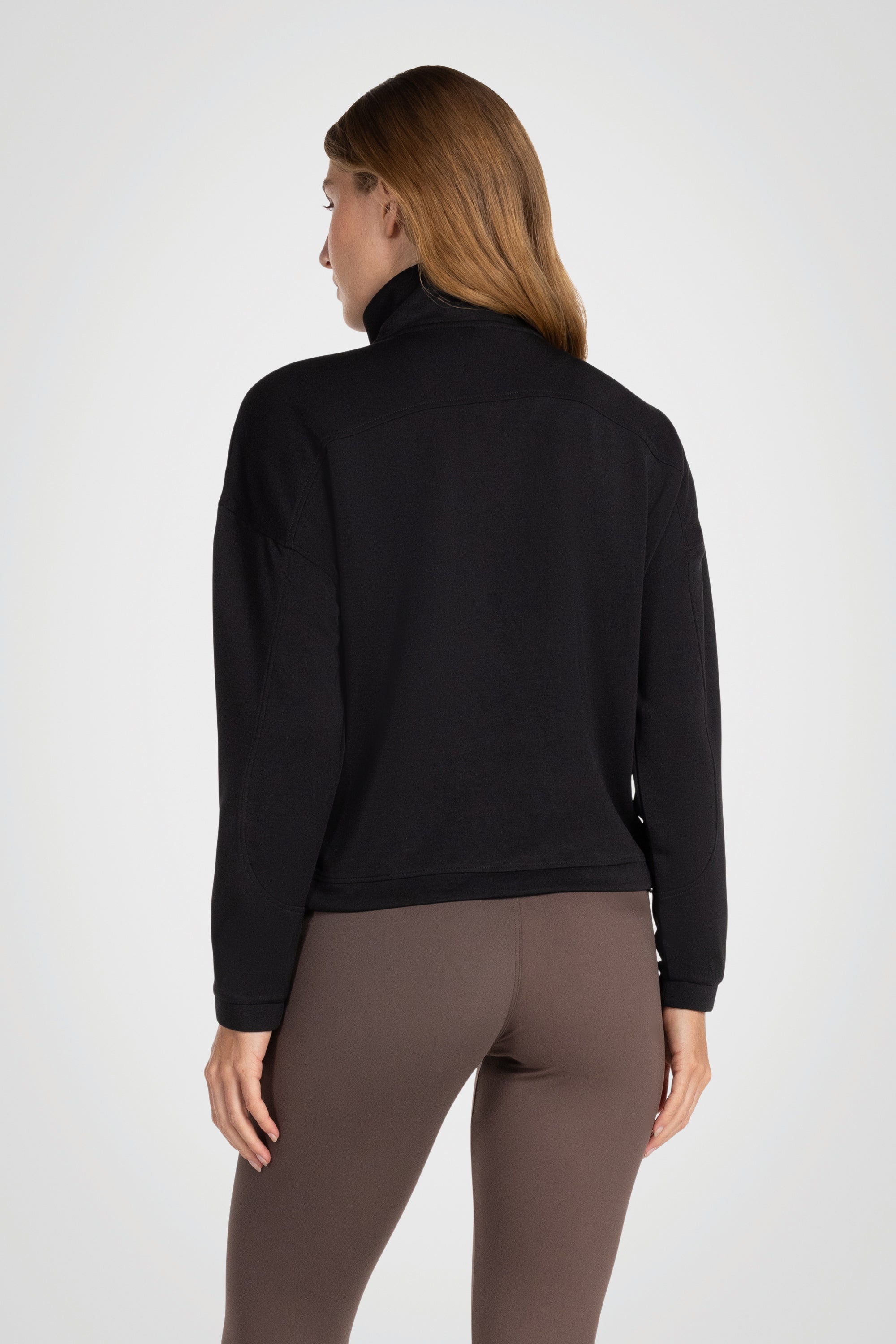 Pull à col montant en modal élastique