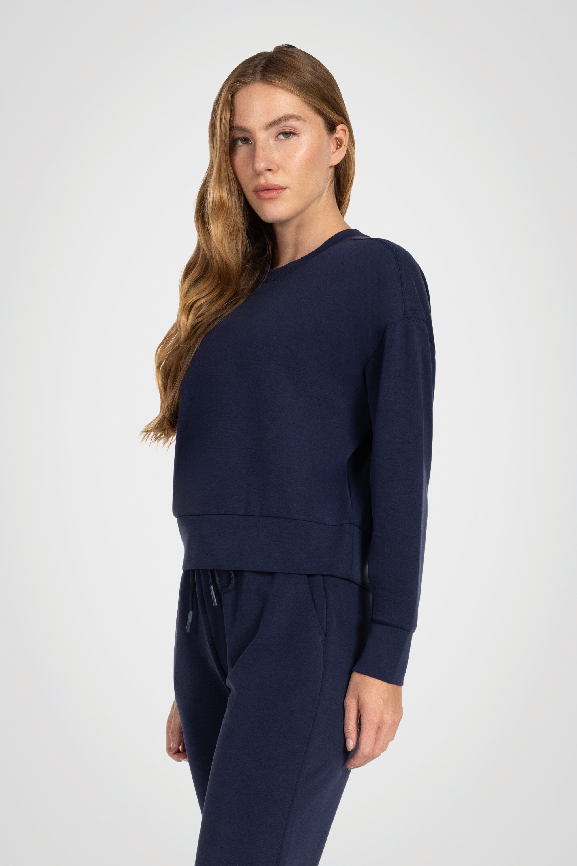 Pull ras du cou en modal Riverset