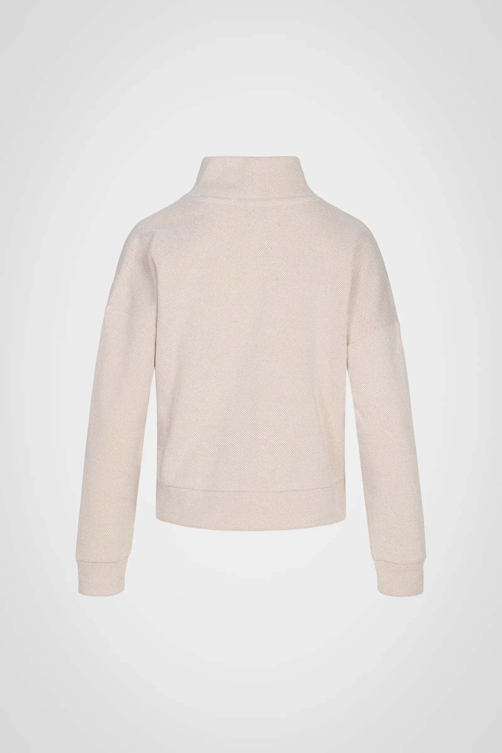 Cloud Hex Mock Neck Pullover