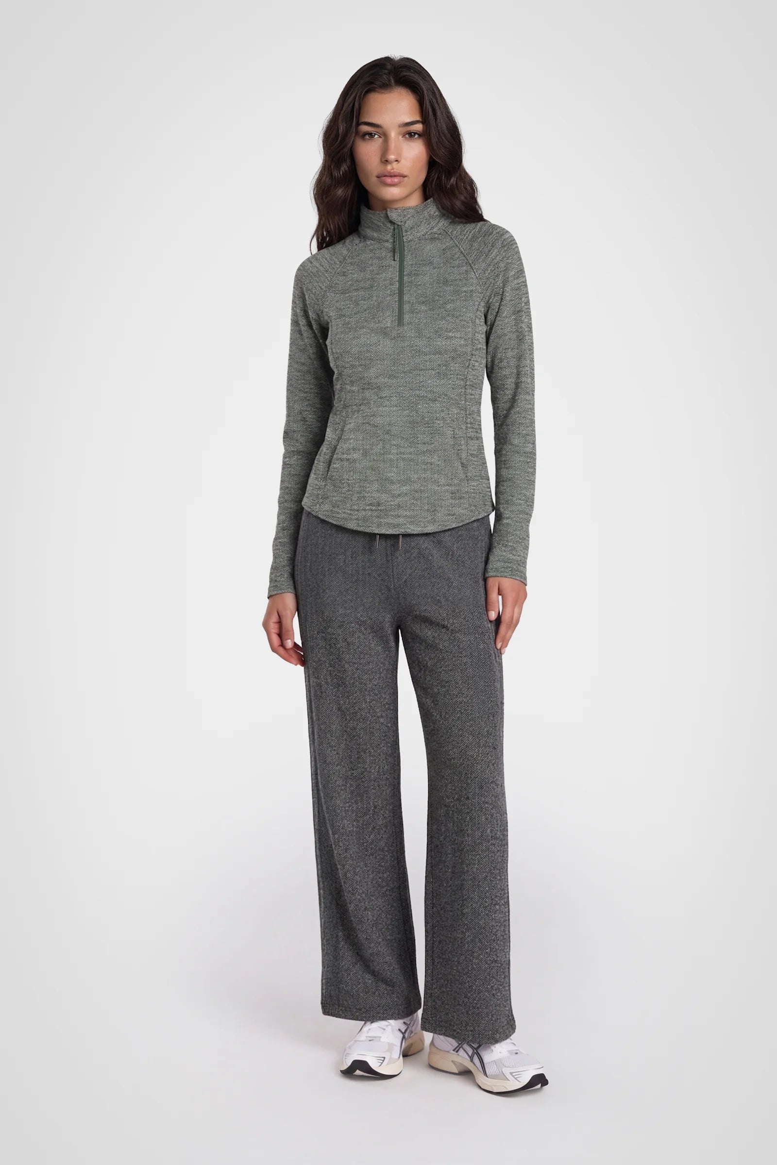 Evergreen Cozy Half-Zip Pullover