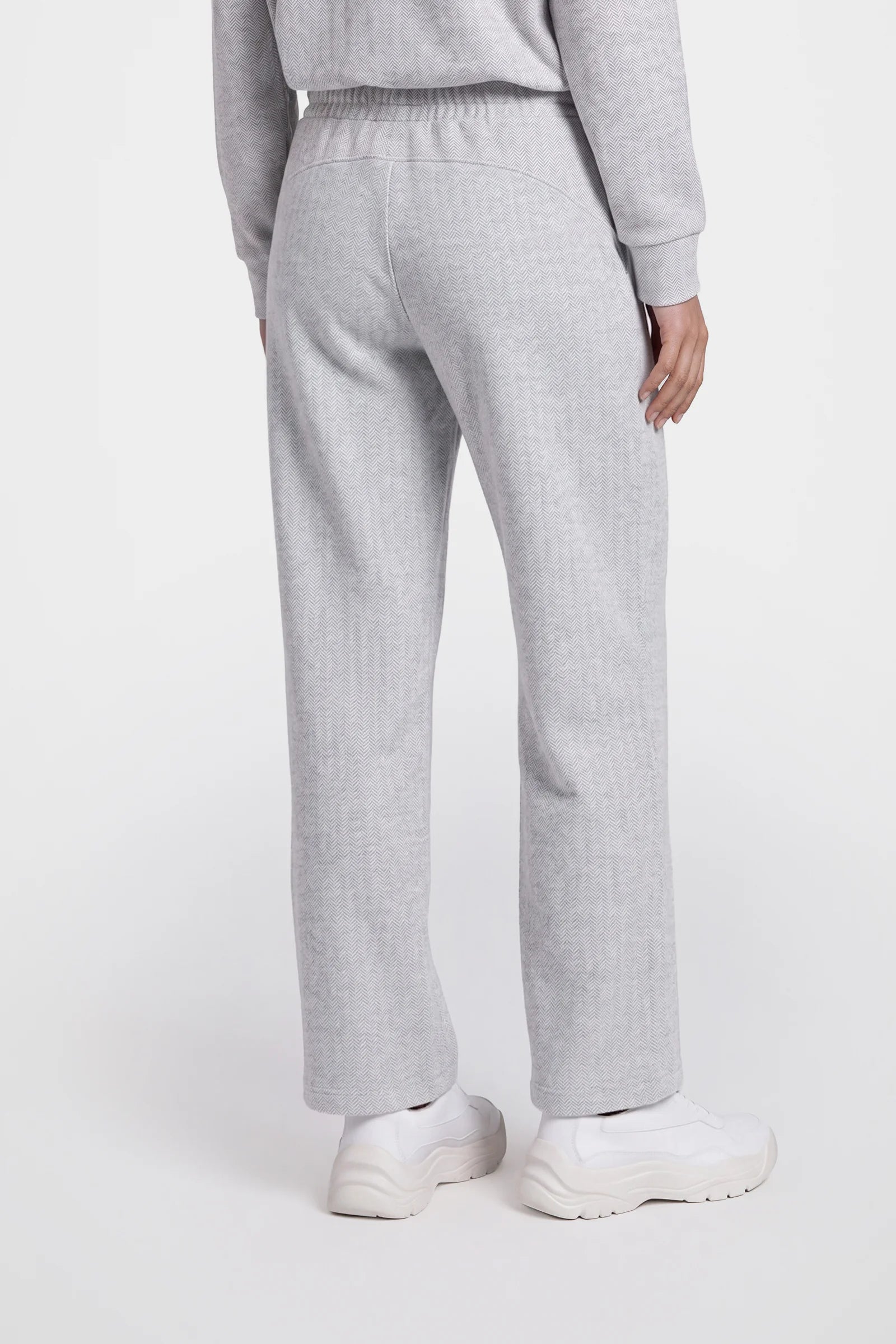 Cozy Herringbone Wide Leg Pant