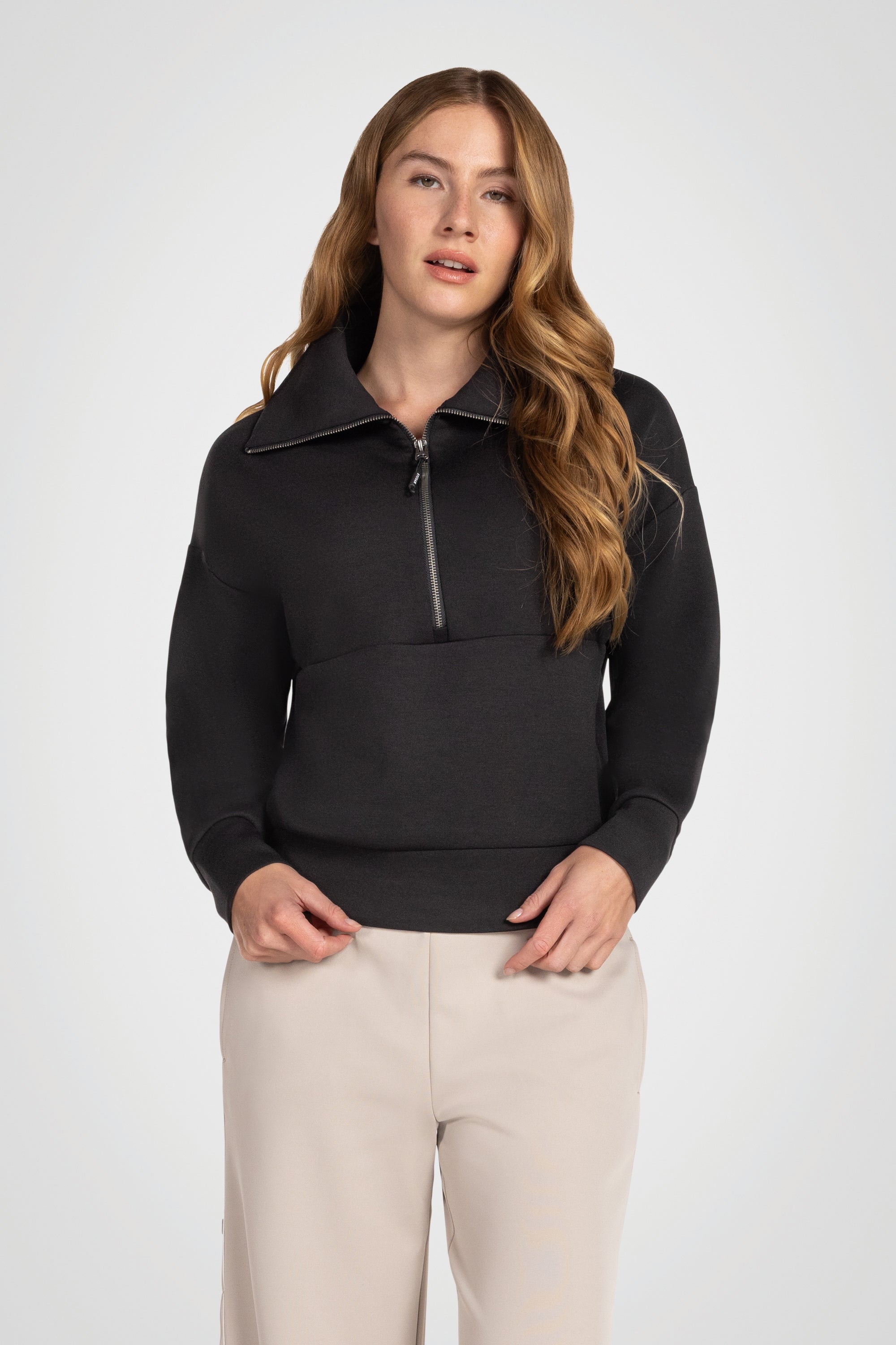 Deauville Half-Zip Mock Pullover