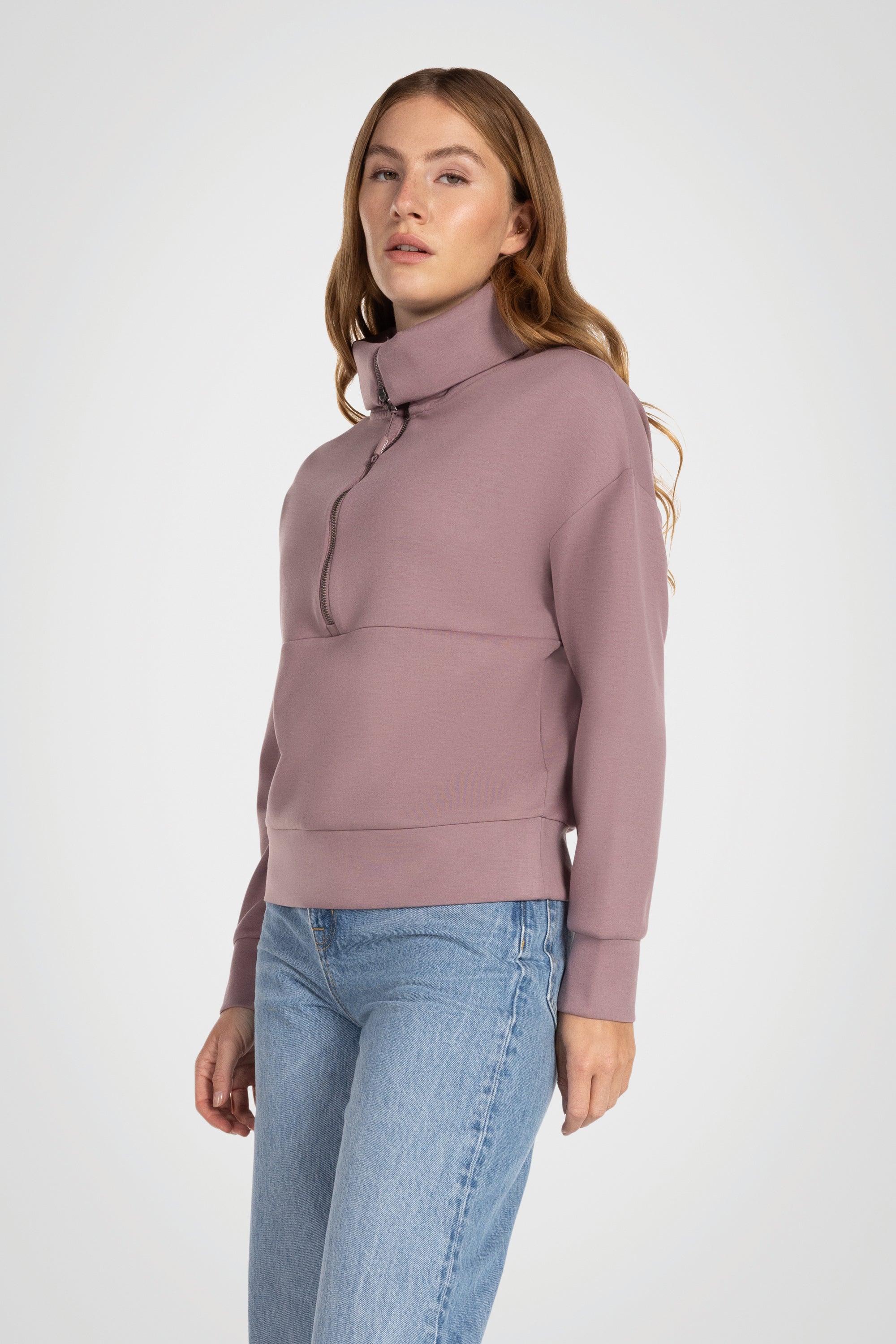 Deauville Half-Zip Mock Pullover