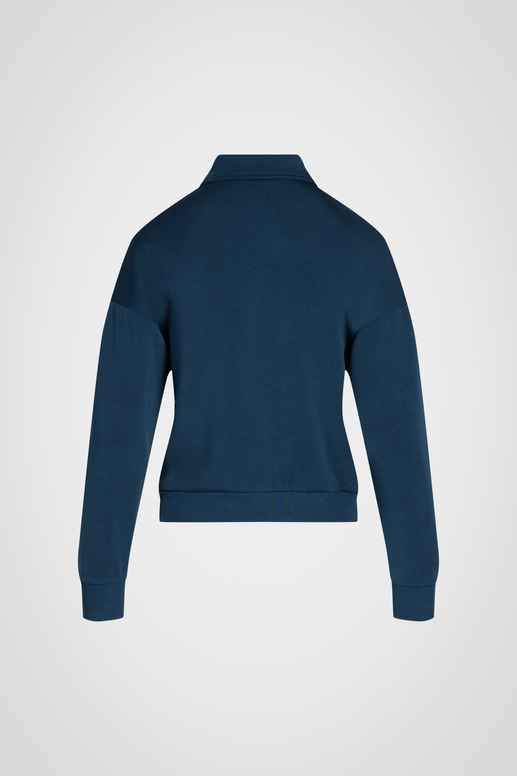 Riviera Cropped Zip Collar Top