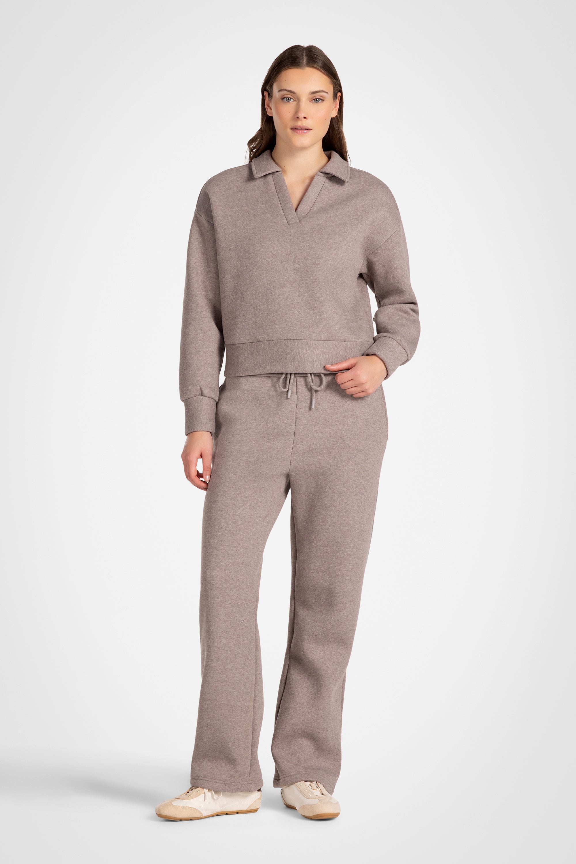 CozyLuxe Wide Leg Fleece Pant