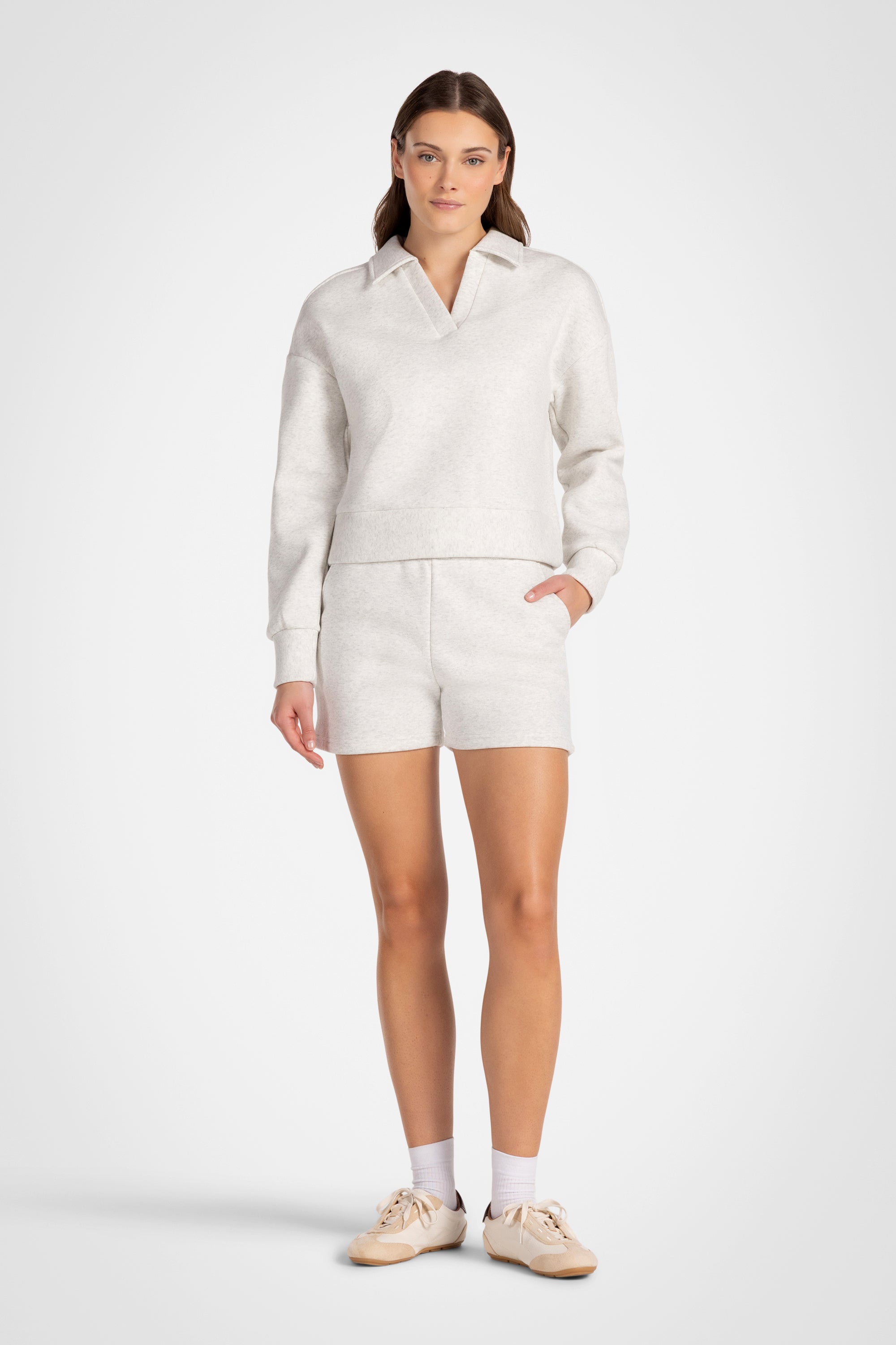 CozyLuxe Wide Leg Fleece Short