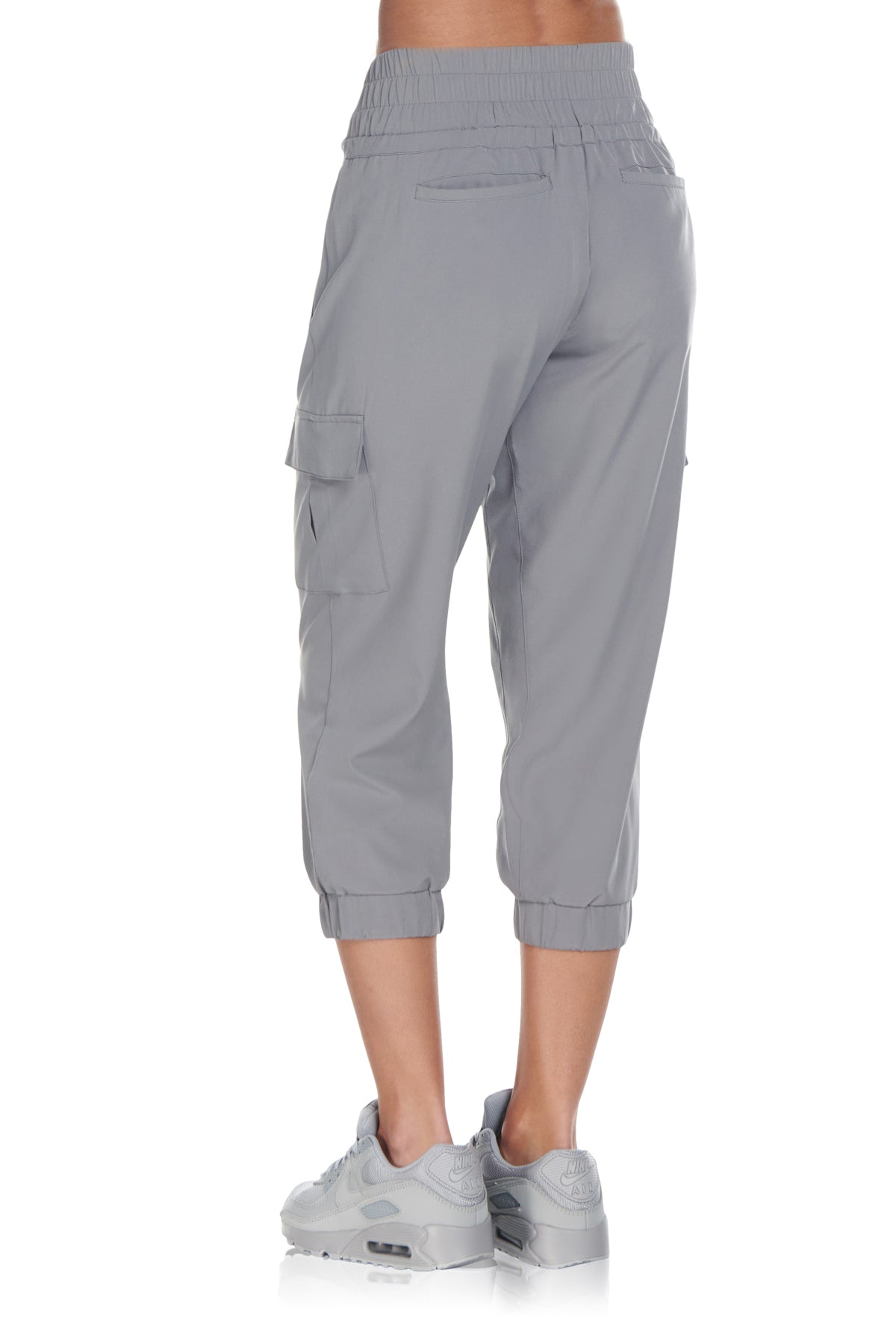 Jogging cargo court tissé