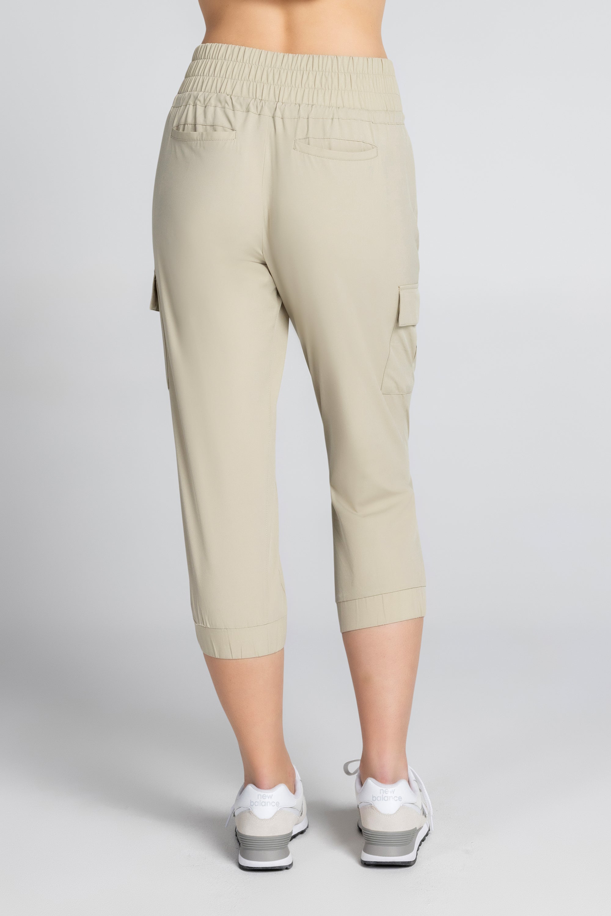 Jogging cargo court tissé