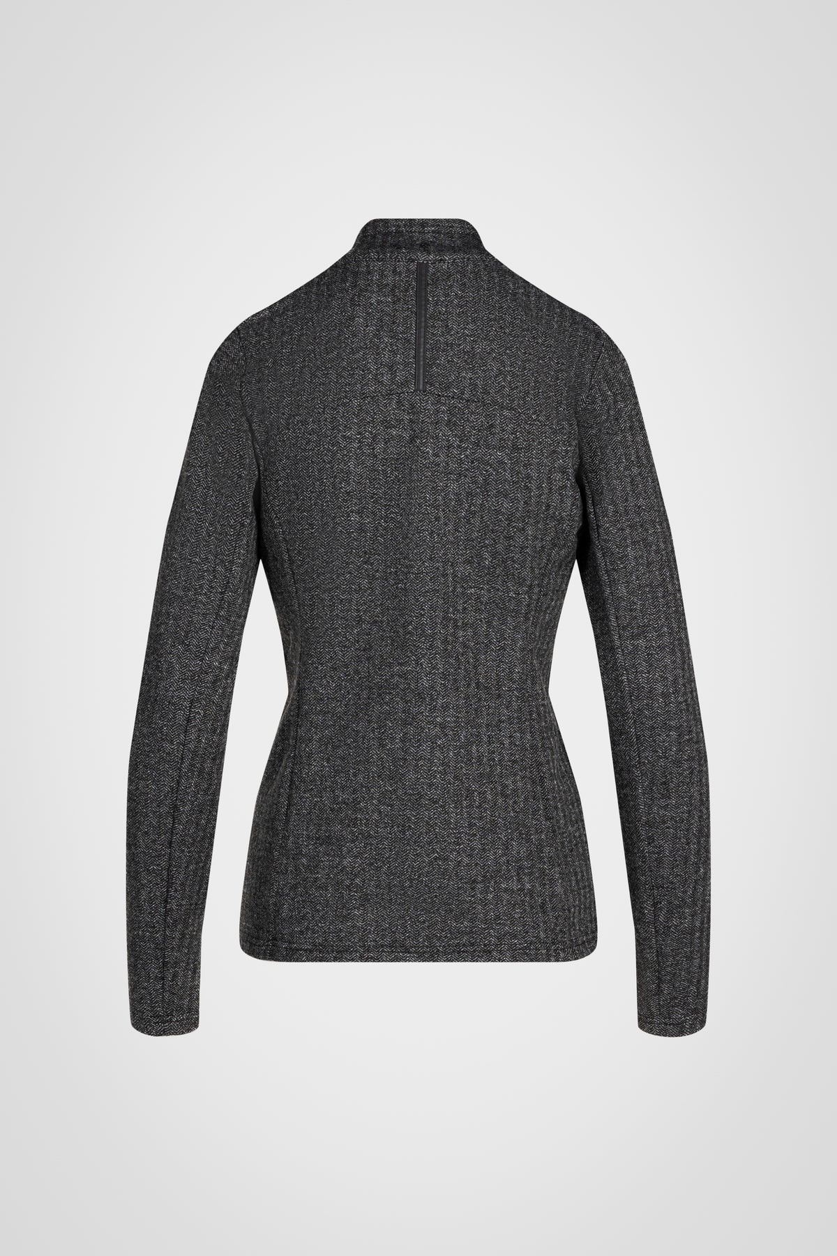 Mock Neck Half-Zip Long Sleeve Top
