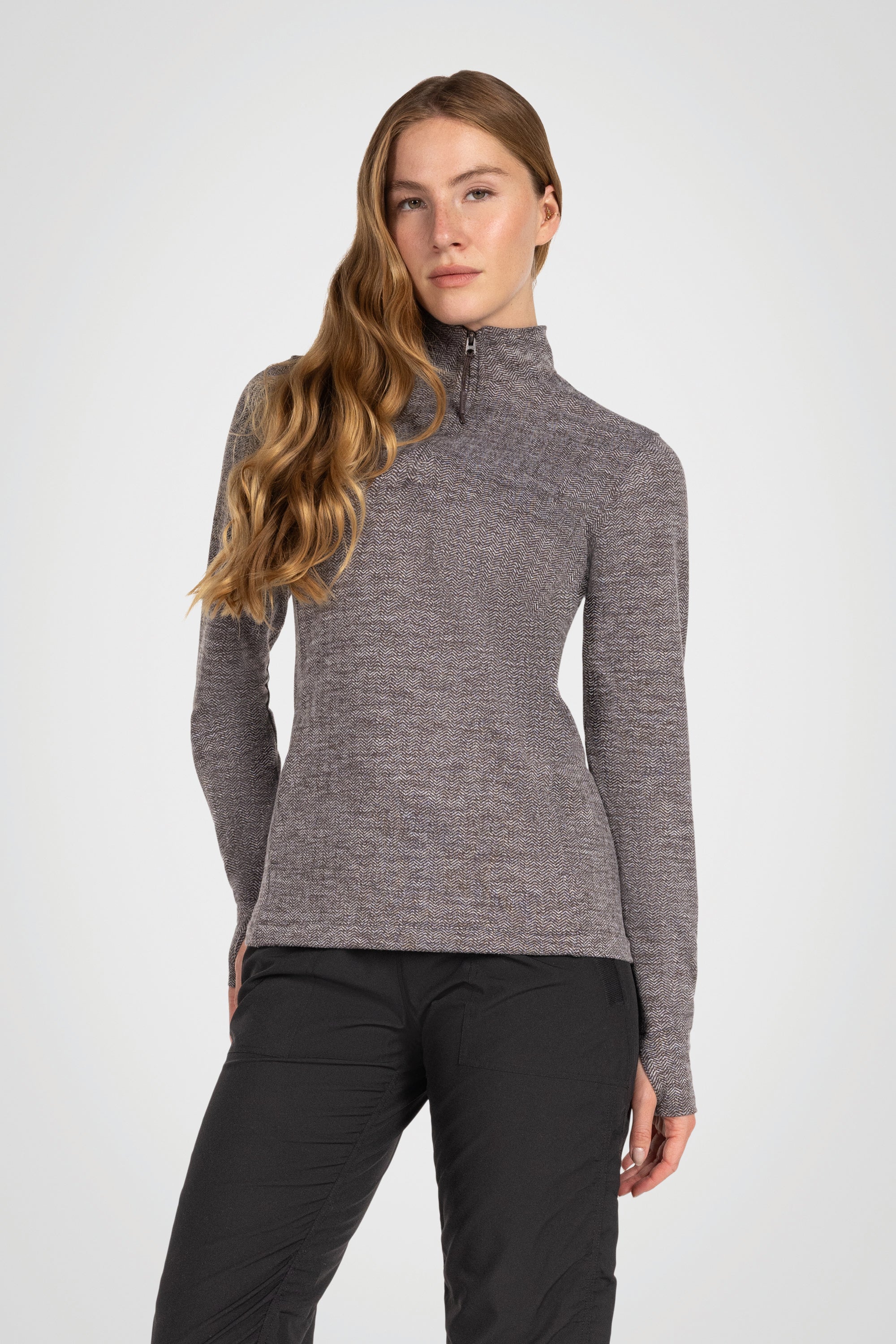Pull Equinox 1/4 Zip Double Brushed Jacquard