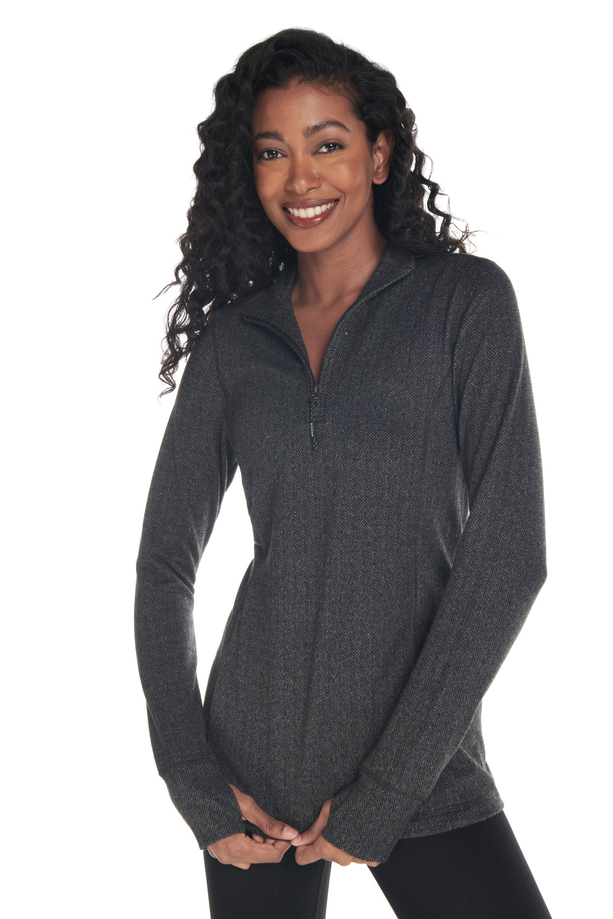 Pull Equinox 1/4 Zip Double Brushed Jacquard