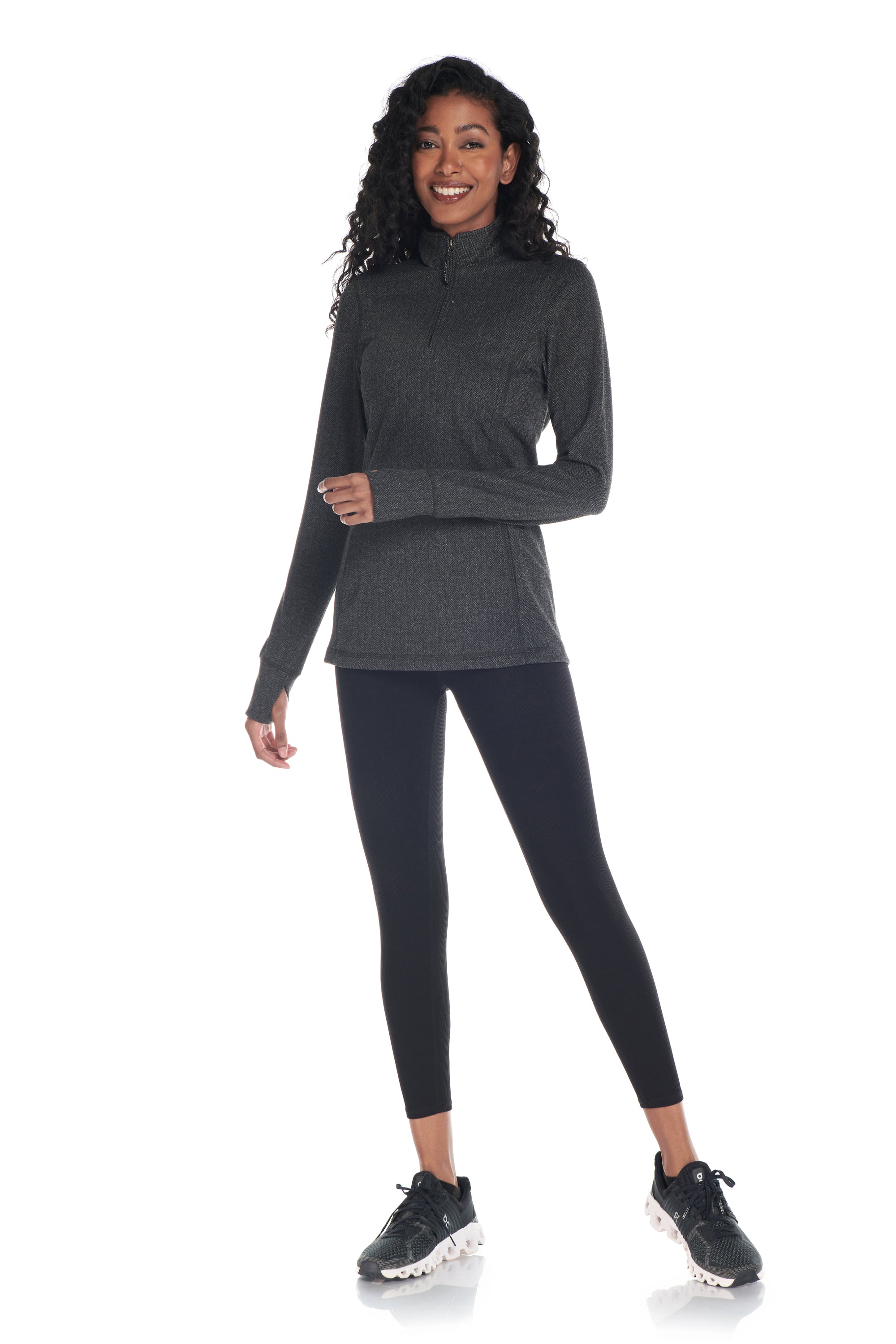 Pull Equinox 1/4 Zip Double Brushed Jacquard