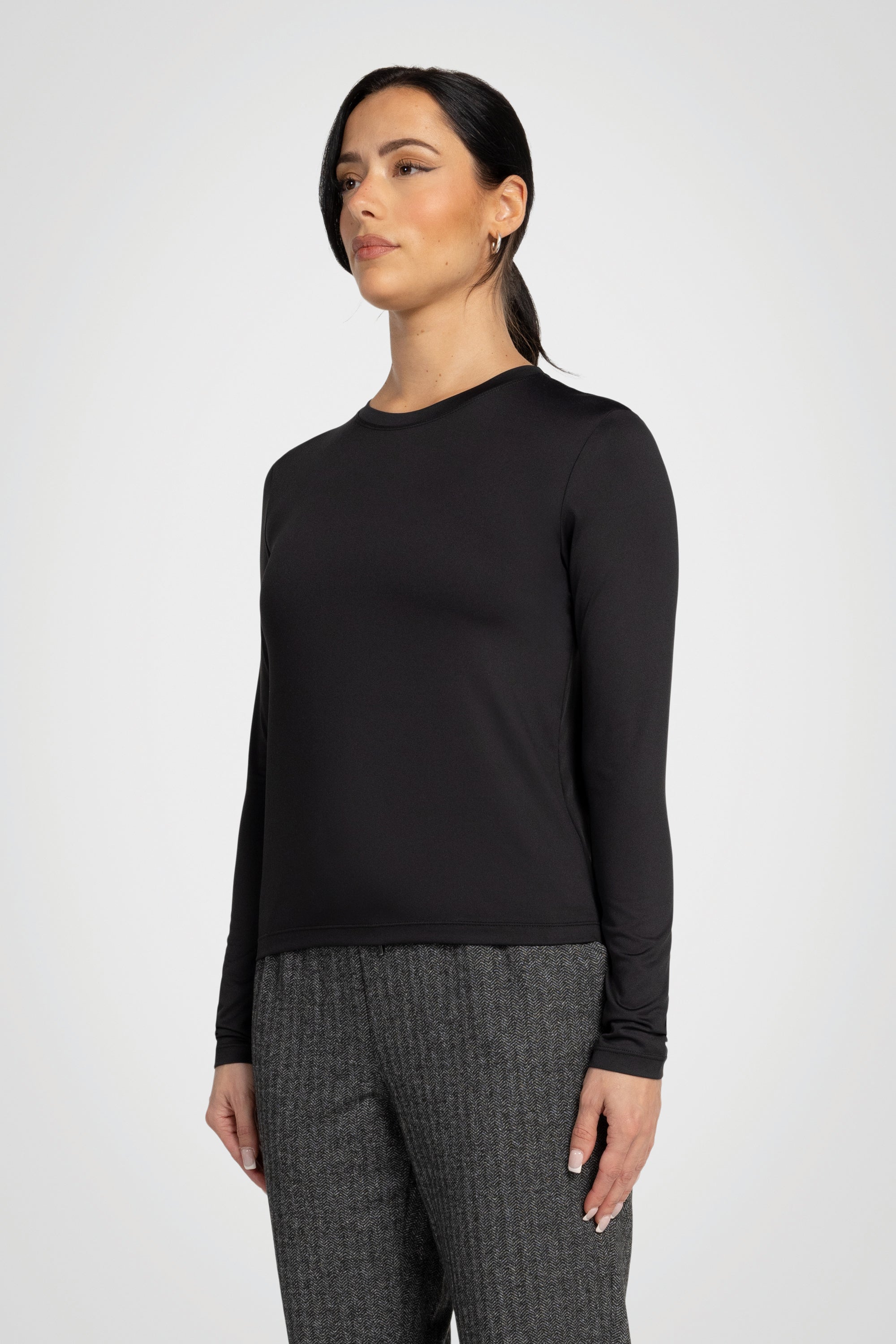 Willow Long-Sleeve Crewneck Top