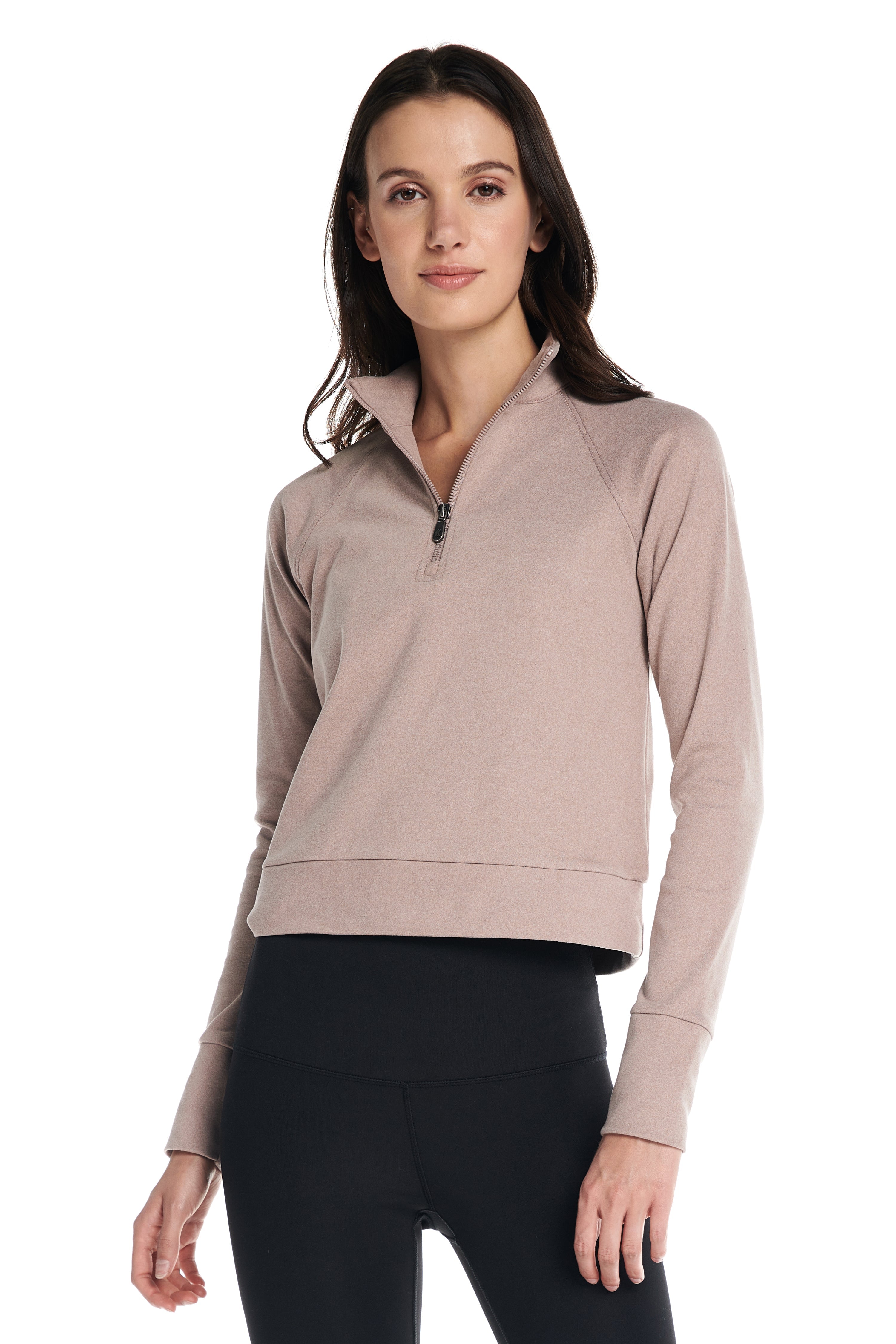 Pull Aspen à manches longues et fermeture éclair ¼