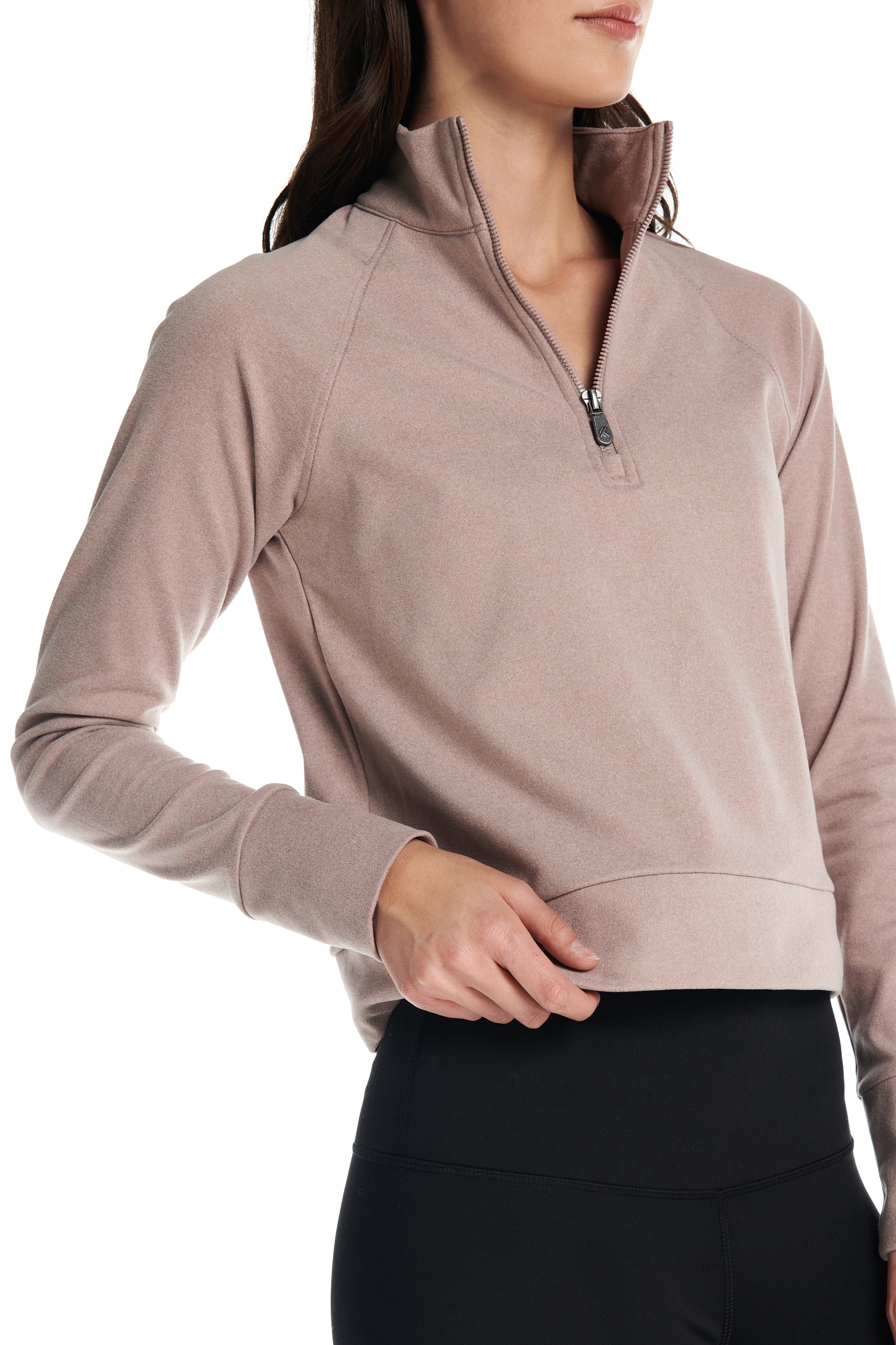 Pull Aspen à manches longues et fermeture éclair ¼