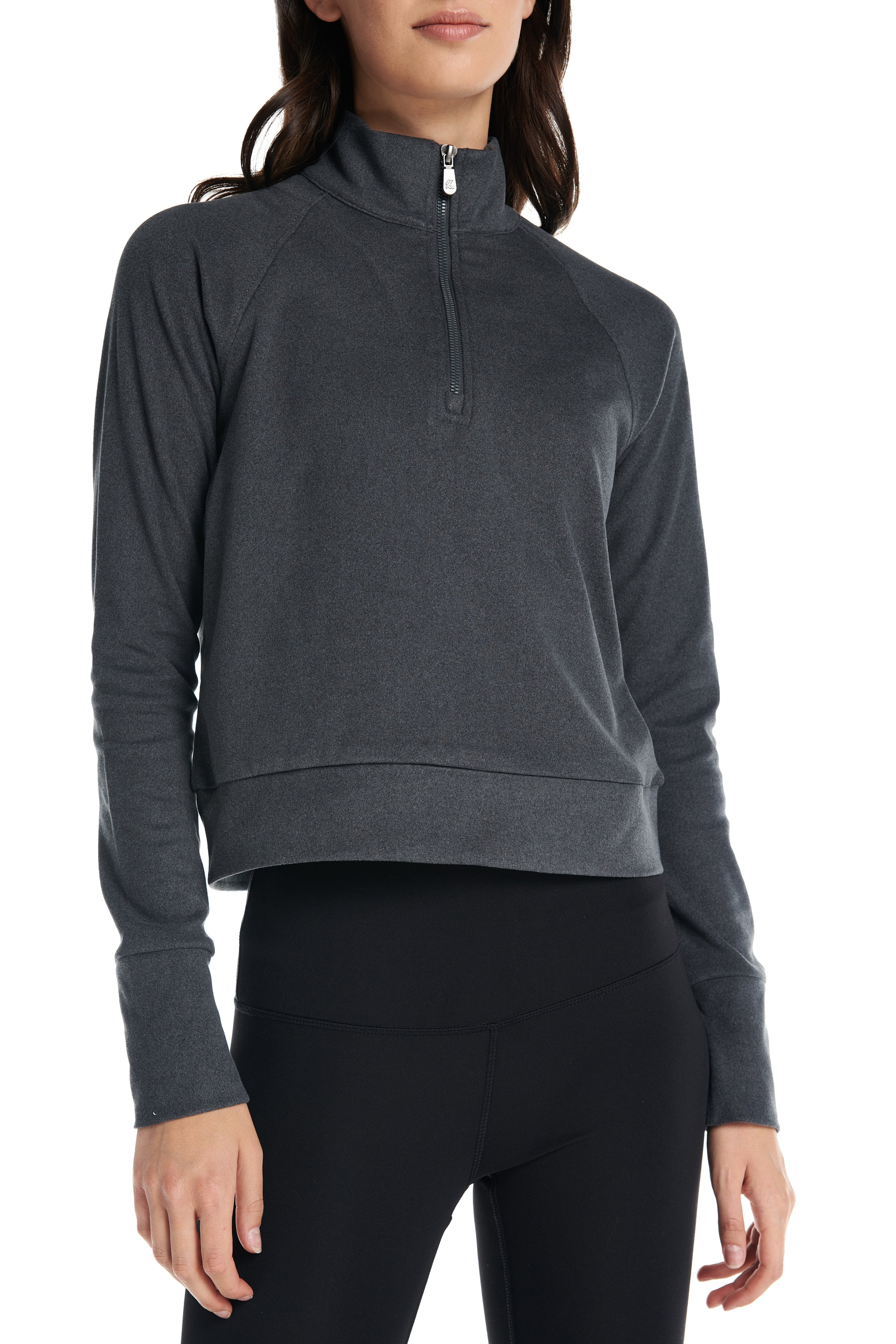 Pull Aspen à manches longues et fermeture éclair ¼