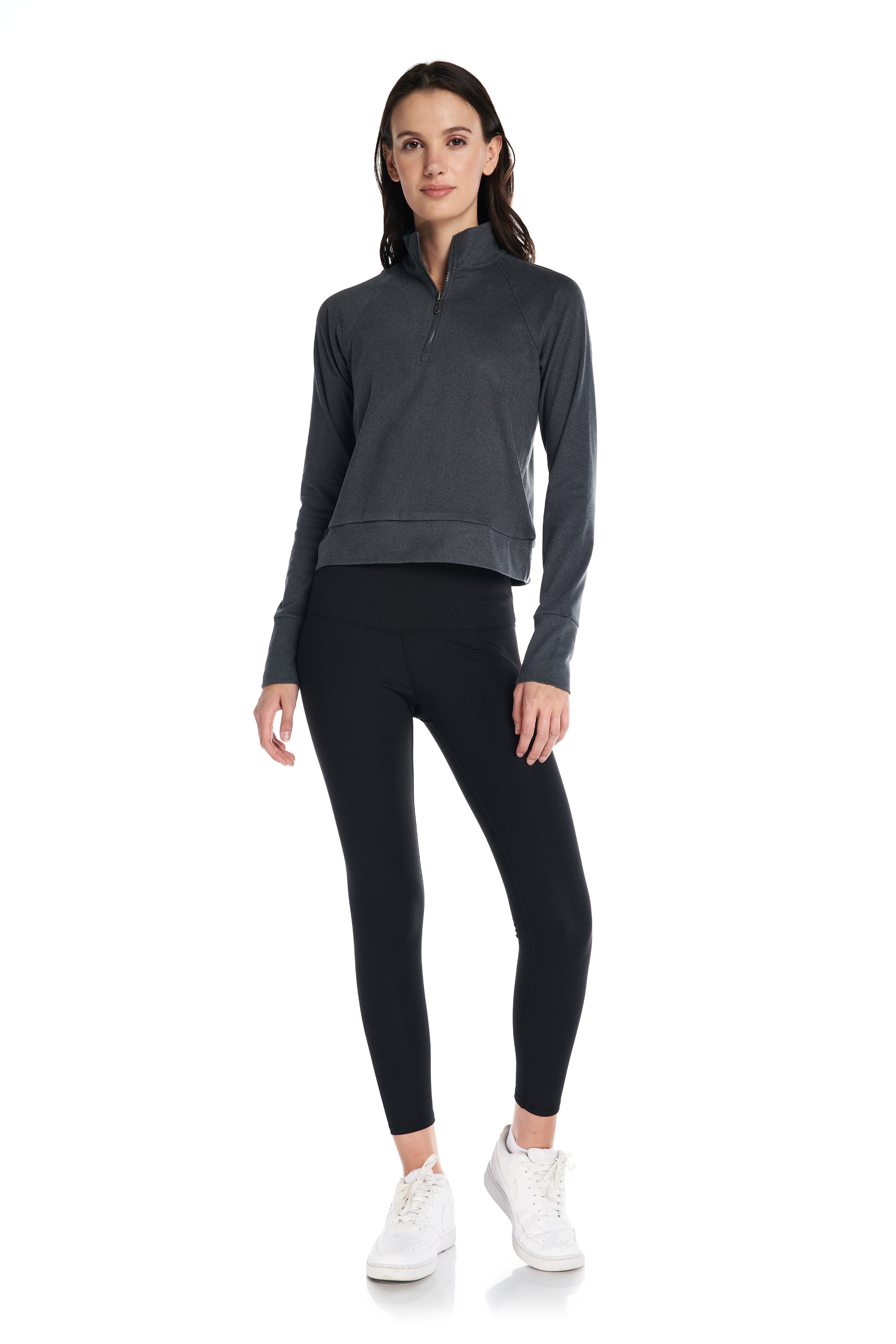 Pull Aspen à manches longues et fermeture éclair ¼