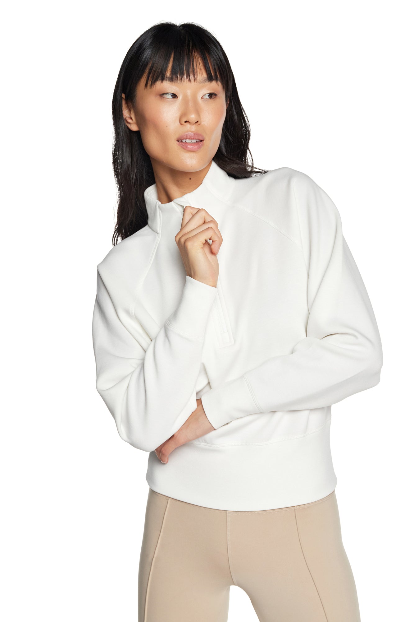 Lorelai Mock Neck Half Zip Sweatshirt