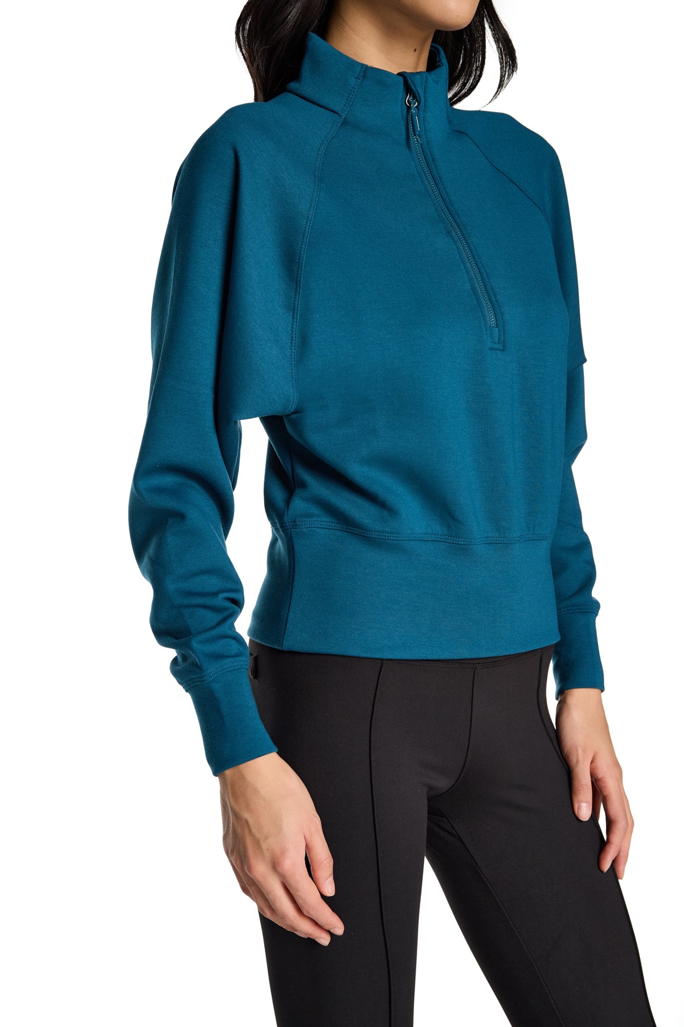 Lorelai Mock Neck Half Zip Sweatshirt